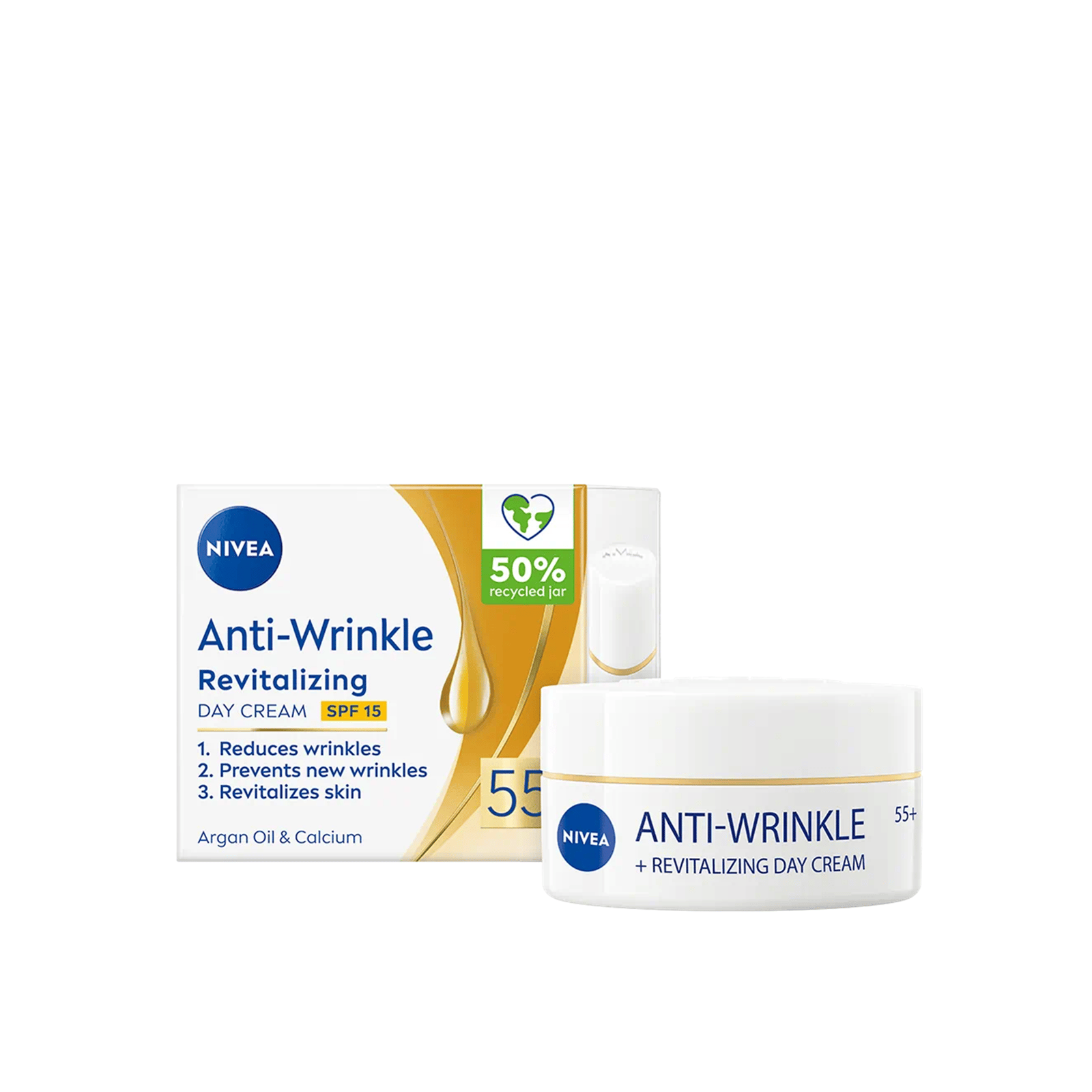 Nivea Anti-Wrinkle Revitalizing Day Cream 55+ SPF15 50ml