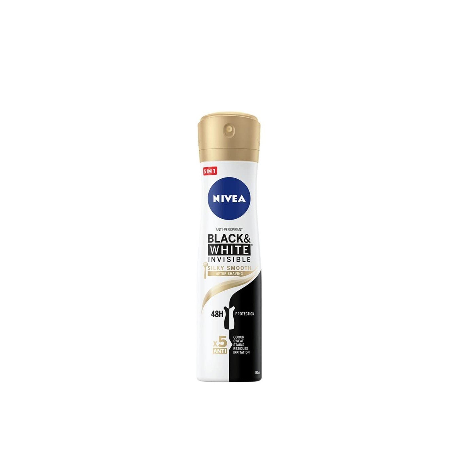 Nivea Black & White Invisible Silky Smooth 48h Anti-Perspirant Spray 150ml