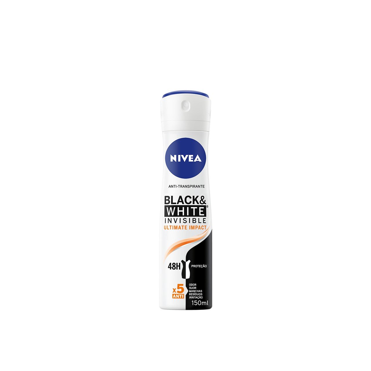 Nivea Black & White Invisible Ultimate Impact Deodorant Spray 150ml (5.07fl oz)