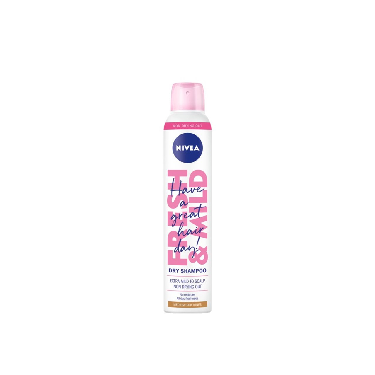 Nivea Fresh & Mild Dry Shampoo for Medium Hair Tones 200ml (6.76fl oz)