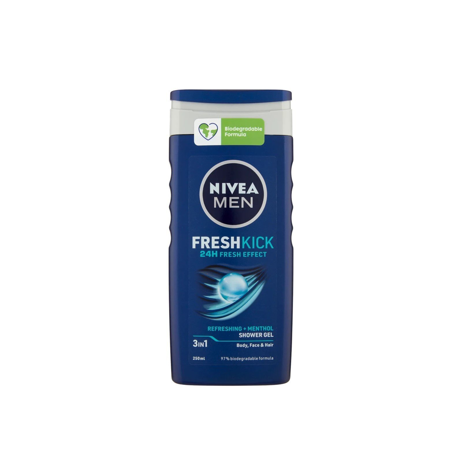 Nivea Men Fresh Kick Shower Gel 250ml (8.45fl oz)