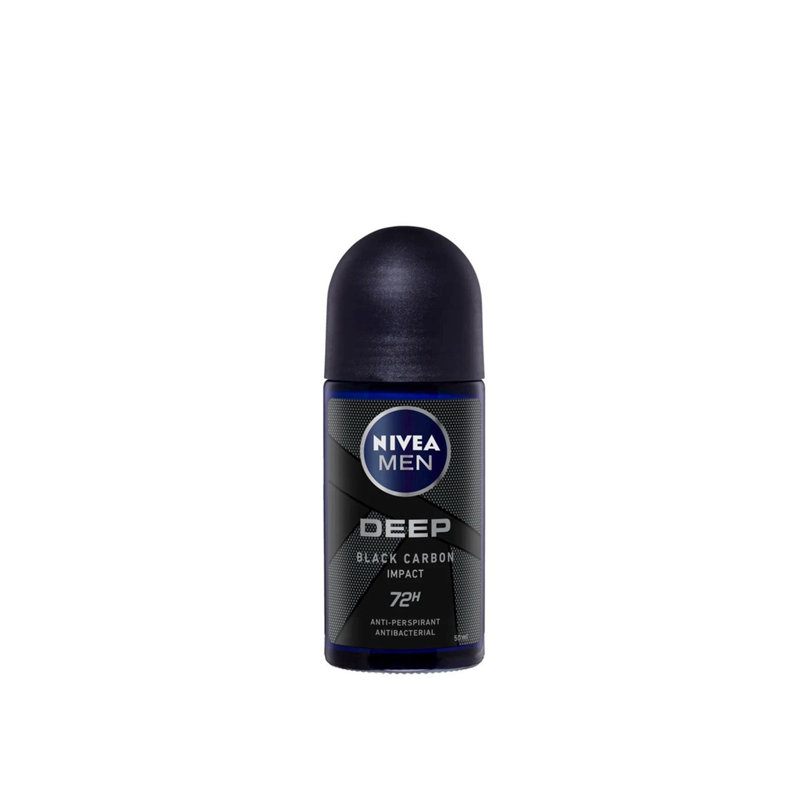 Nivea Men Deep Black Carbon 72h Anti-Perspirant Deodorant Roll-On 50ml