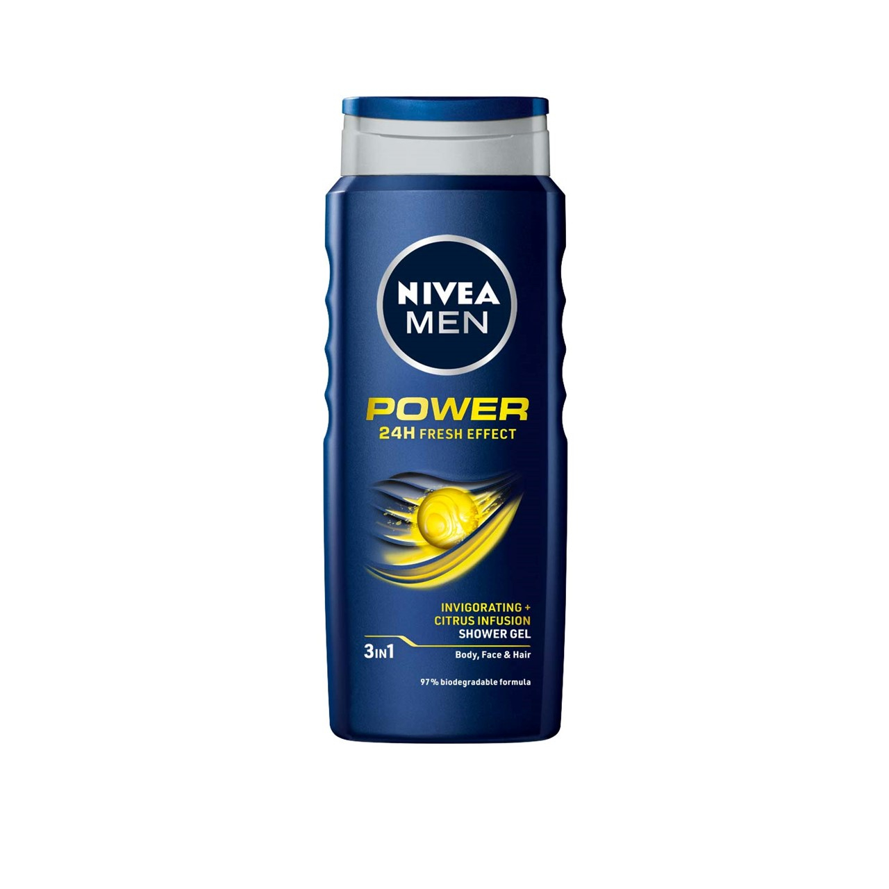 Nivea Men Power 24h Fresh Effect 3in1 Shower Gel 500ml (16.91fl oz)