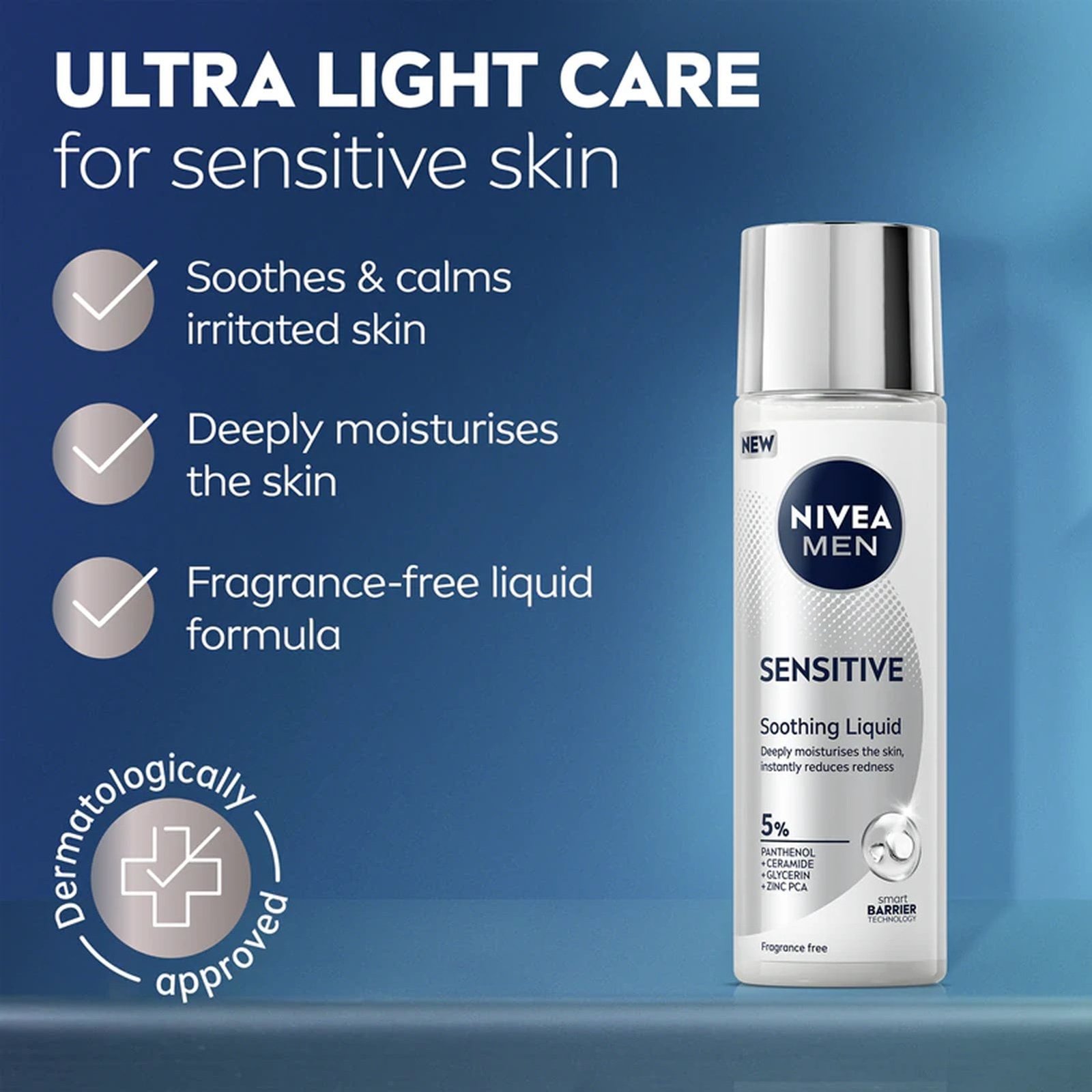 Nivea Men Sensitive Soothing Liquid Moisturizer 100ml