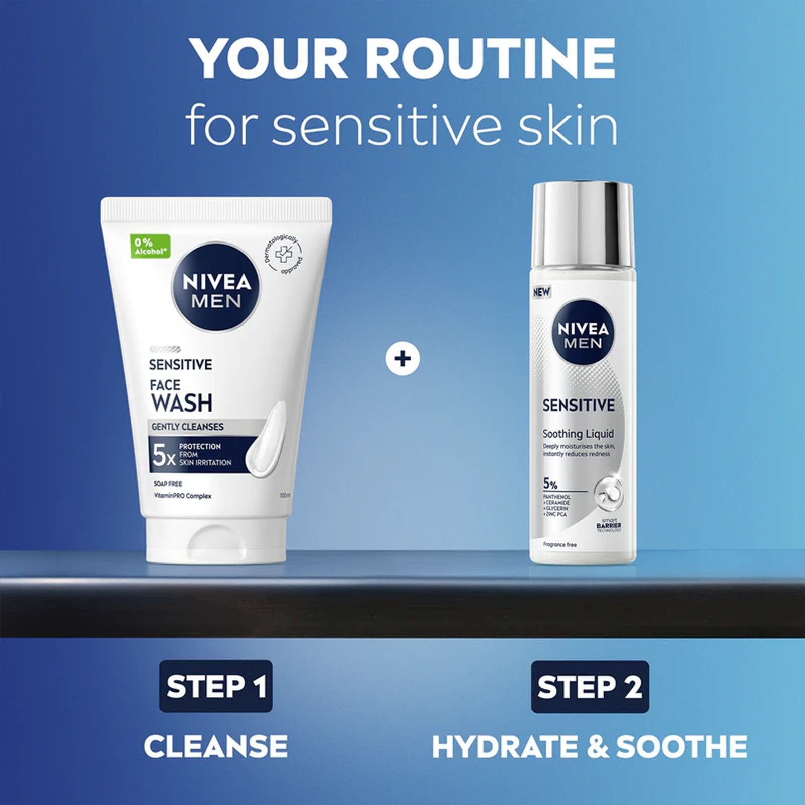 Nivea Men Sensitive Soothing Liquid Moisturizer 100ml