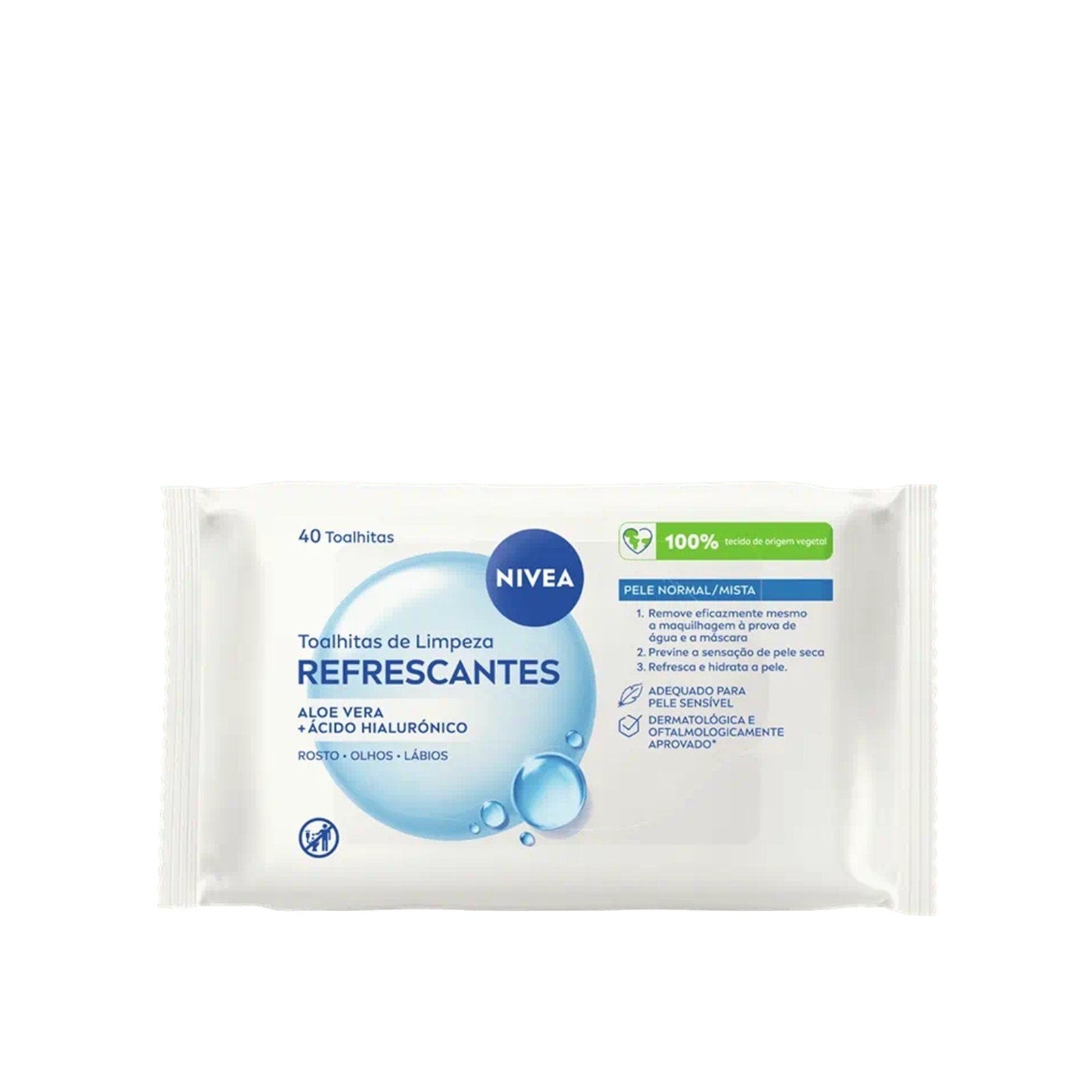 Nivea Toallitas Limpiadoras Refrescantes x40
