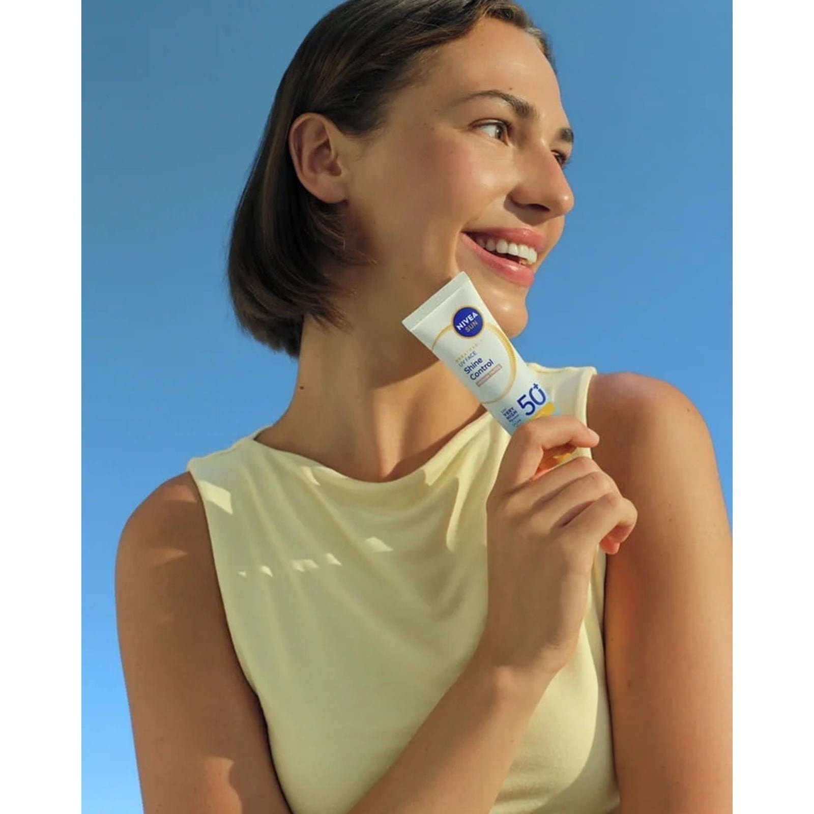 Nivea Sun Breathable UV Face Shine Control Tinted Cream Medium SPF50 50ml