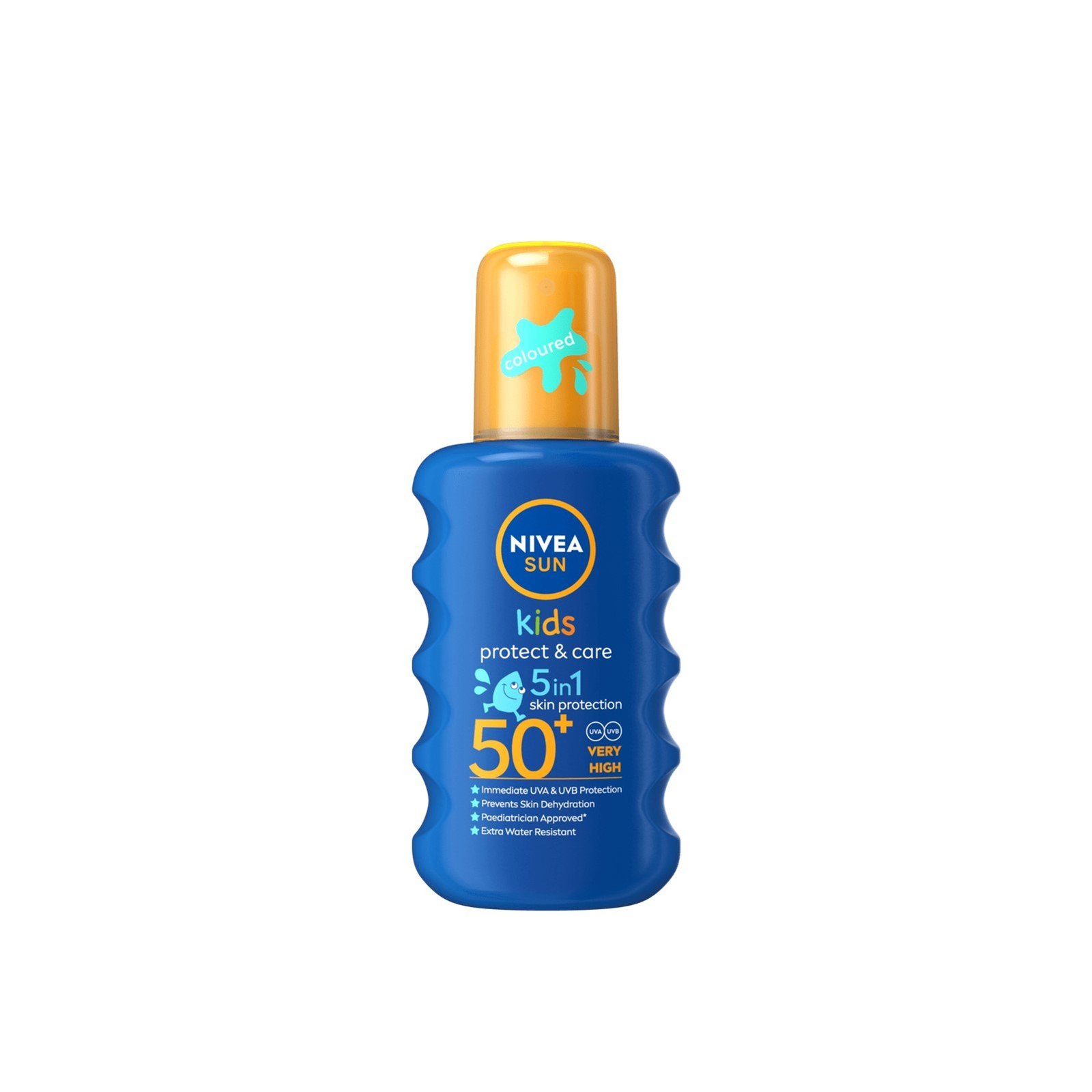 Buy Nivea Sun Kids Protect & Care 5-In-1 Coloured Spray SPF50+ 200ml ·  Iceland