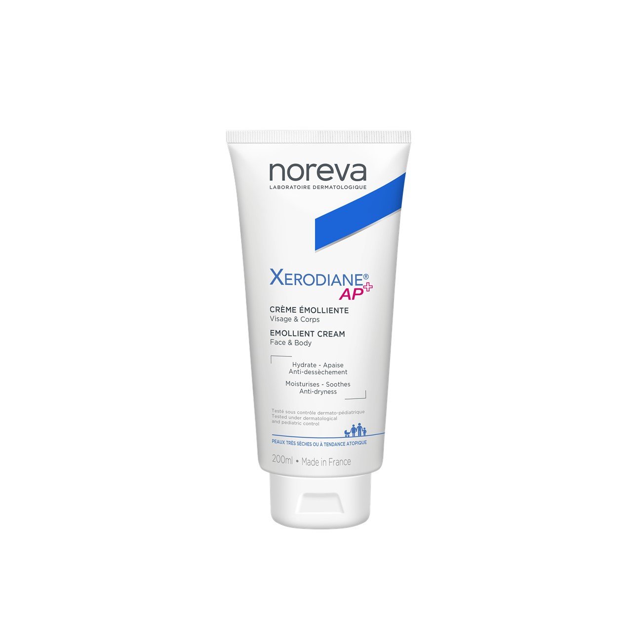 Noreva Xerodiane AP+ Emollient Cream Dry Skin Fragrance-Free 200ml (6.76fl oz)