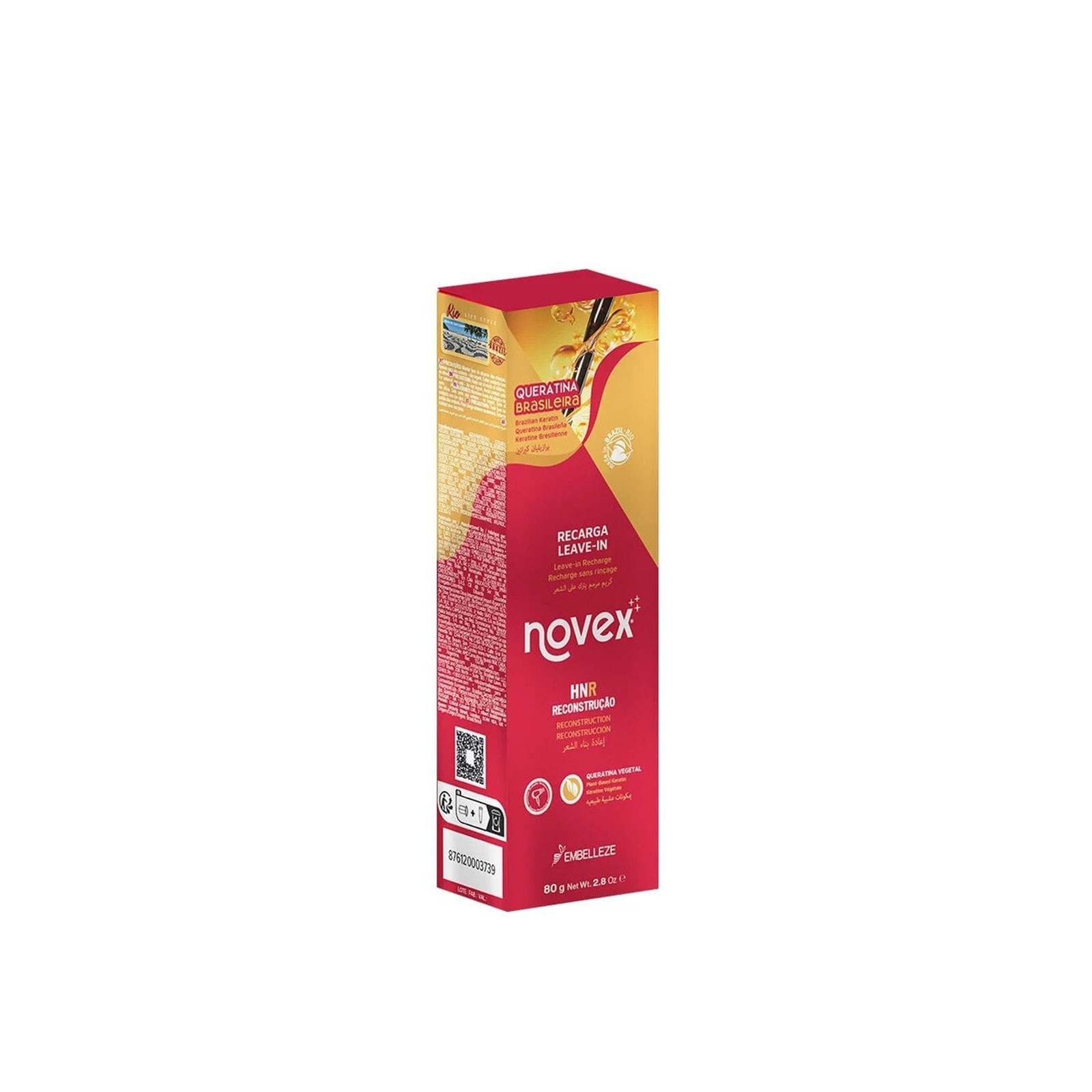 Novex Brazilian Keratin Recharge Hair Reconstruction 80g (2.8oz)