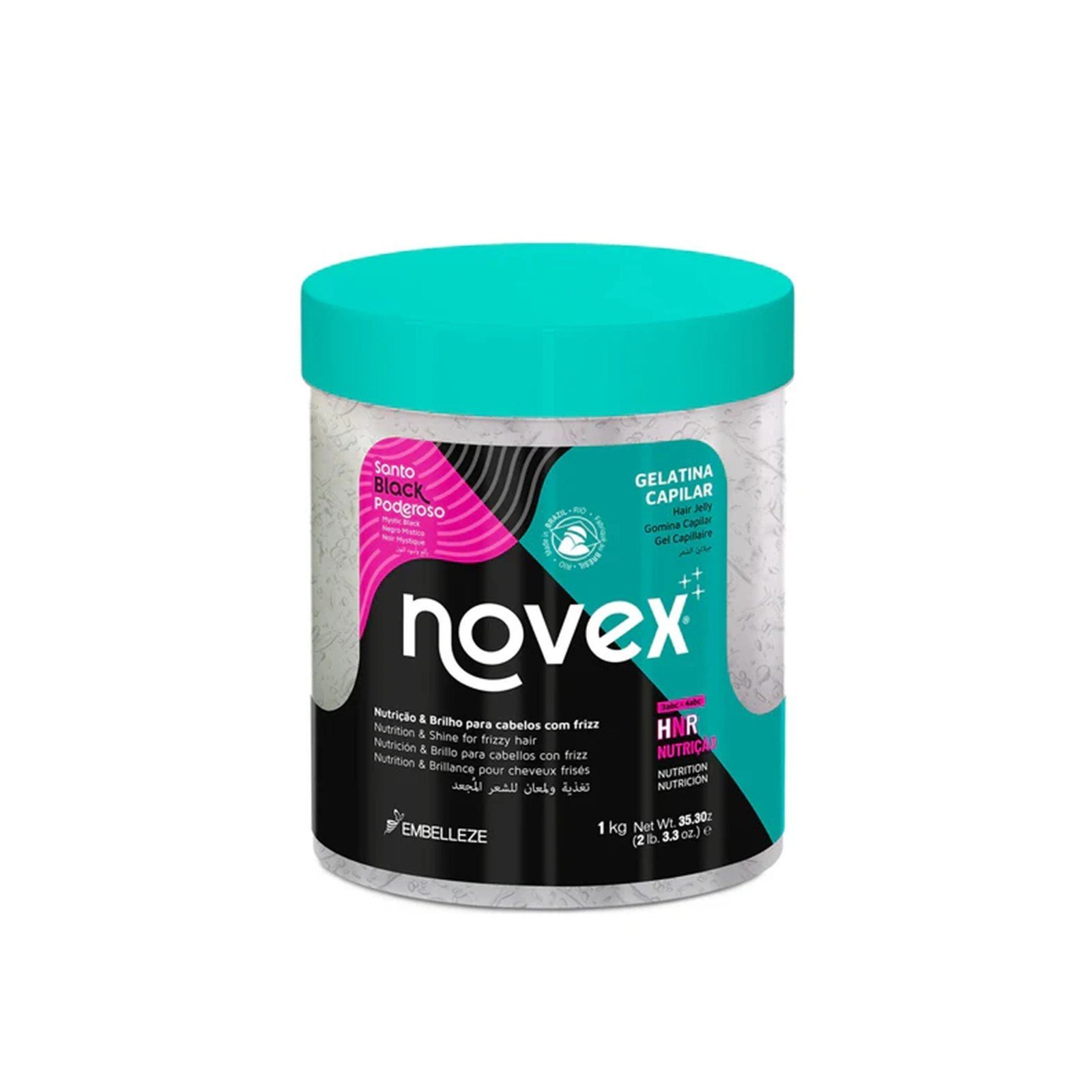 Novex Santo Black Poderoso Hair Jelly 1kg Qatar