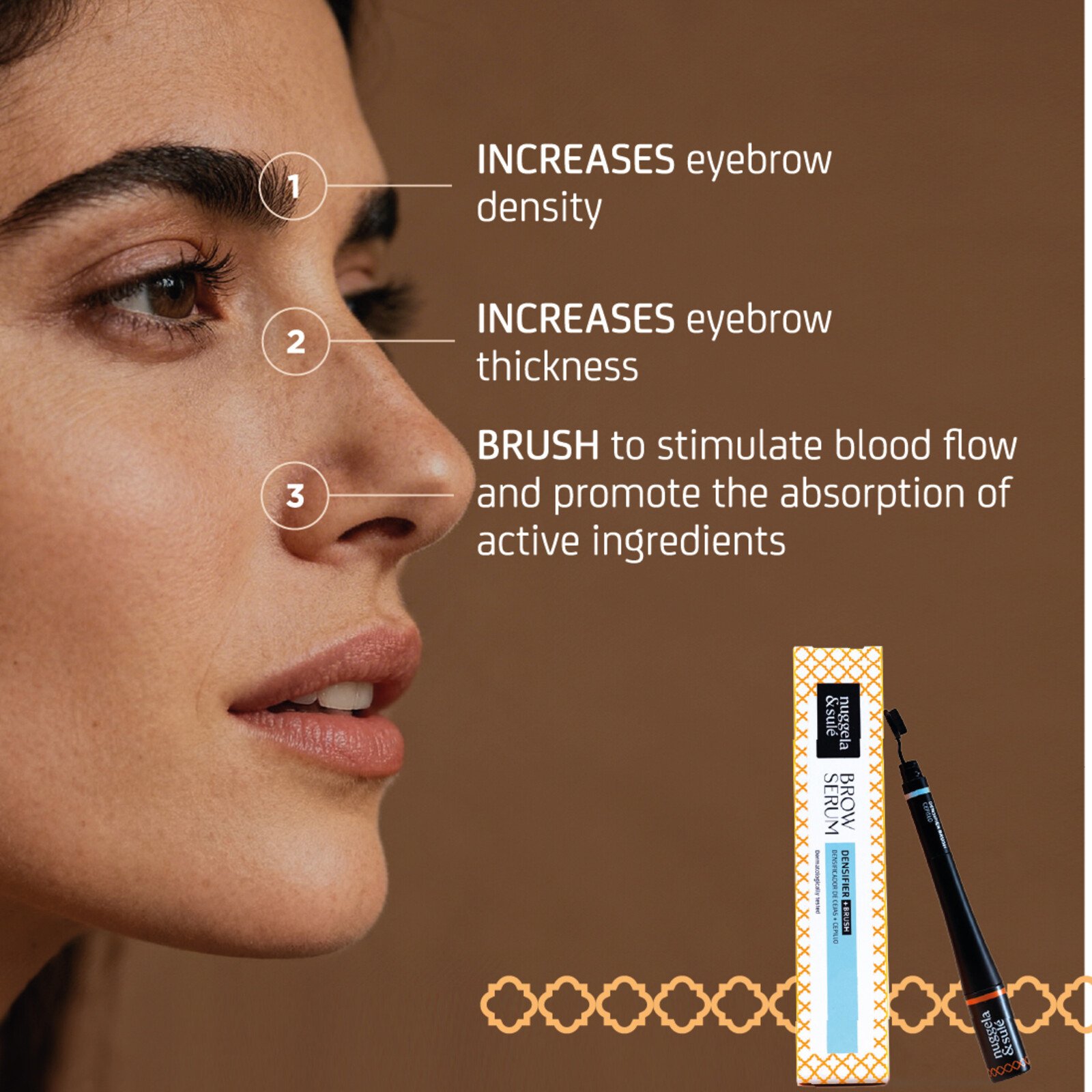 Nuggela & Sulé Brow Serum Densifier + Brush 5ml
