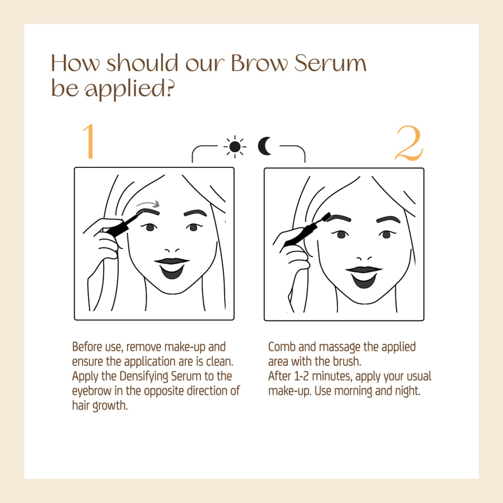 Nuggela & Sulé Brow Serum Densifier + Brush 5ml