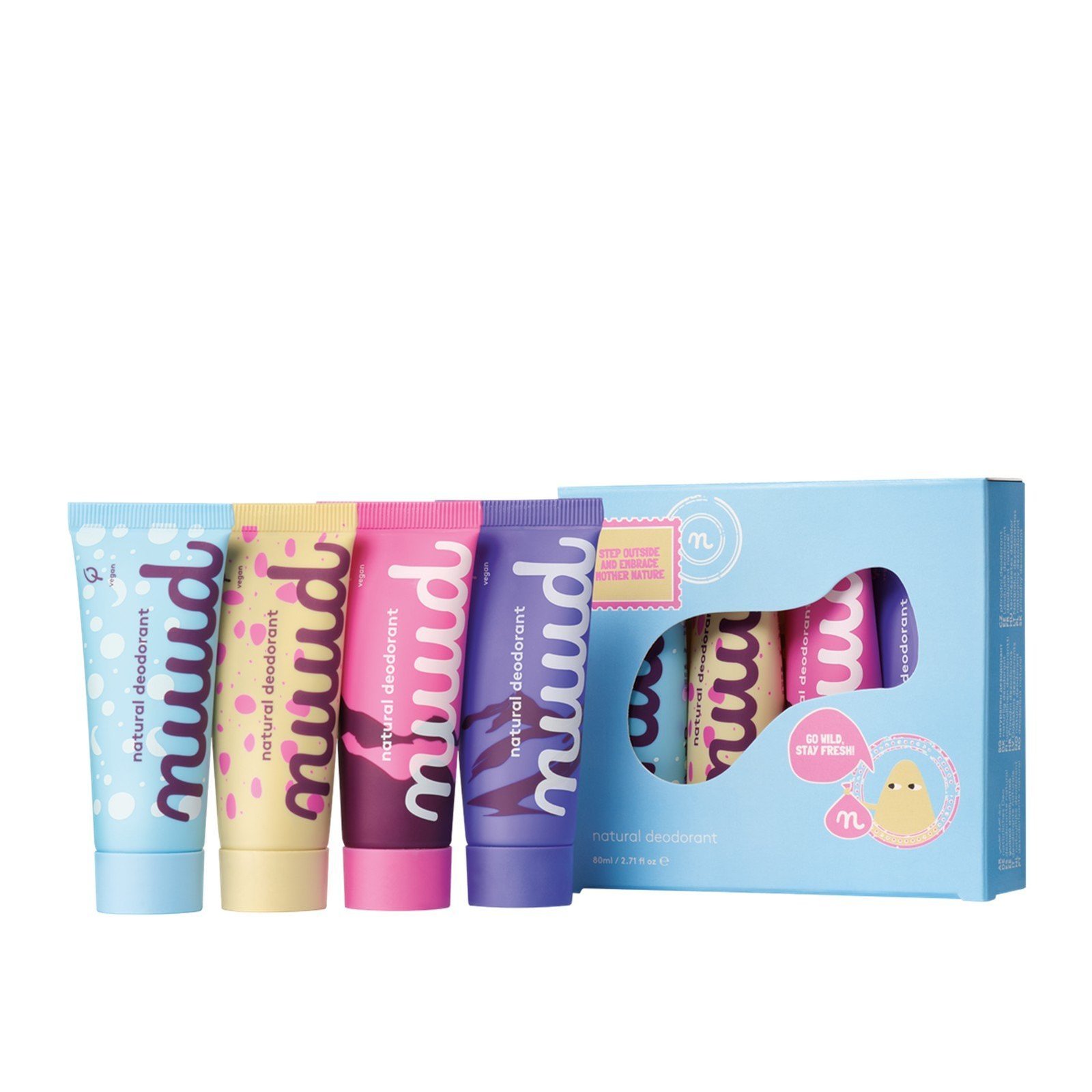 nuud Cream Deodorant Family Pack Adventure