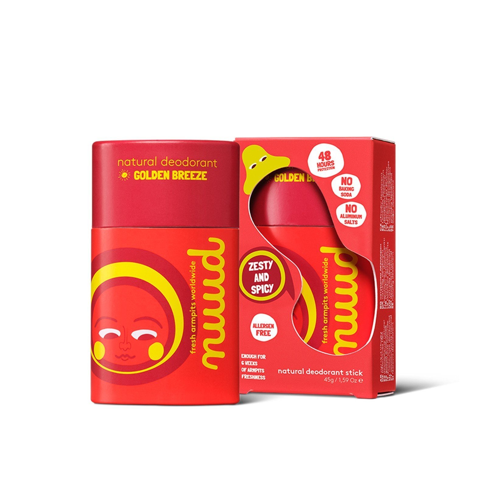 nuud Golden Breeze Stick Natural Deodorant 45g