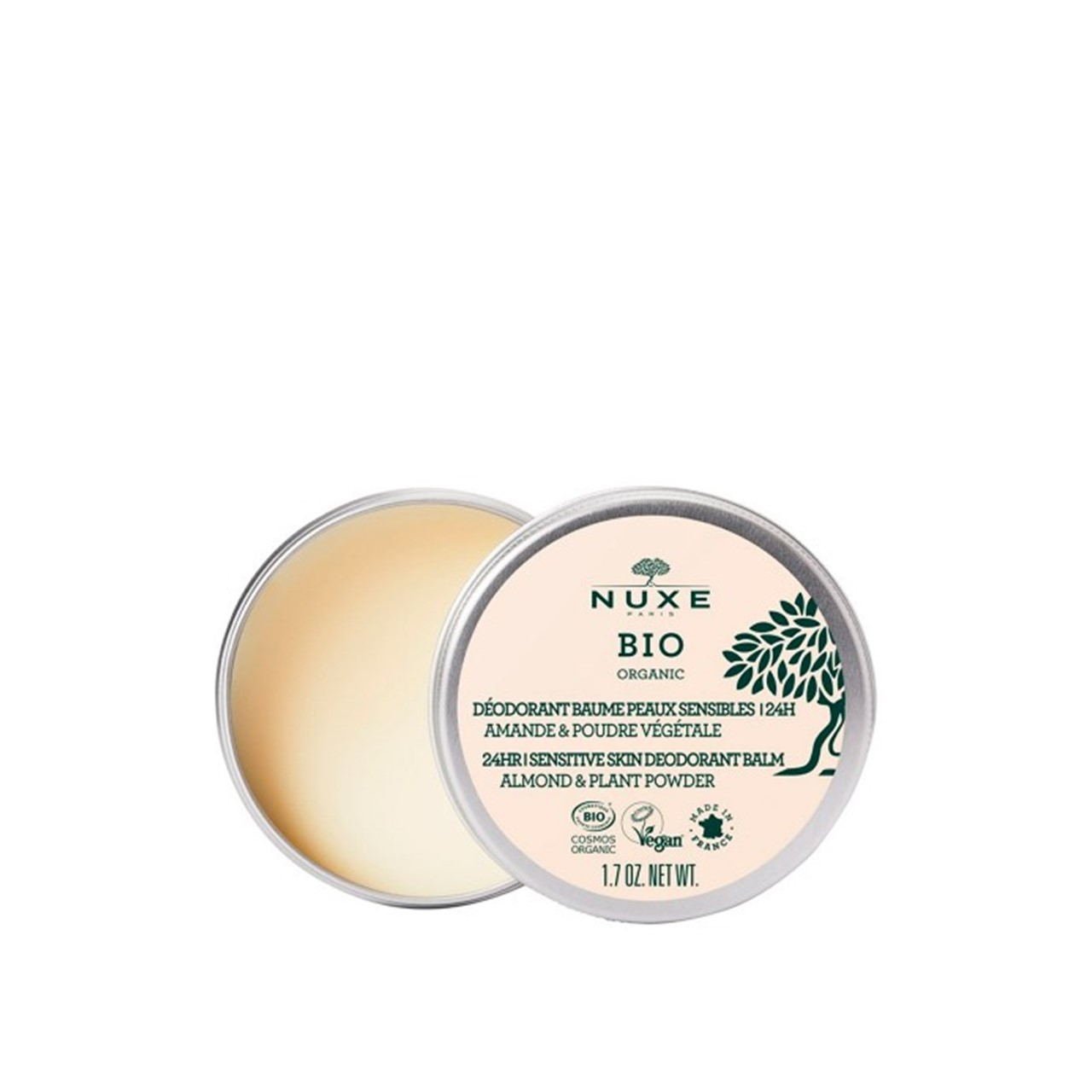 NUXE BIO Organic 24h Sensitive Skin Deodorant Balm 50g (1.76oz)