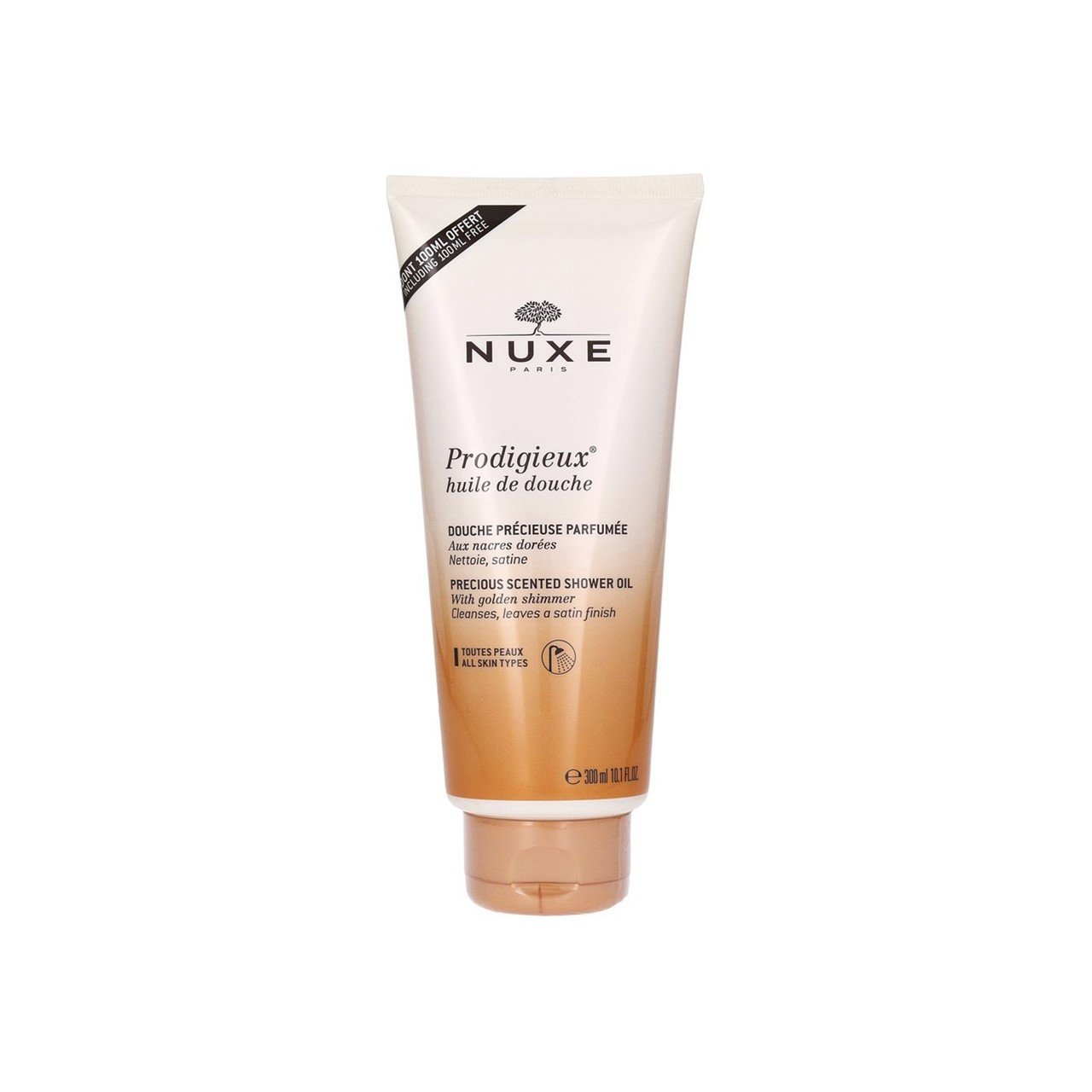 NUXE Prodigieux Shower Oil with Golden Shimmer 300ml