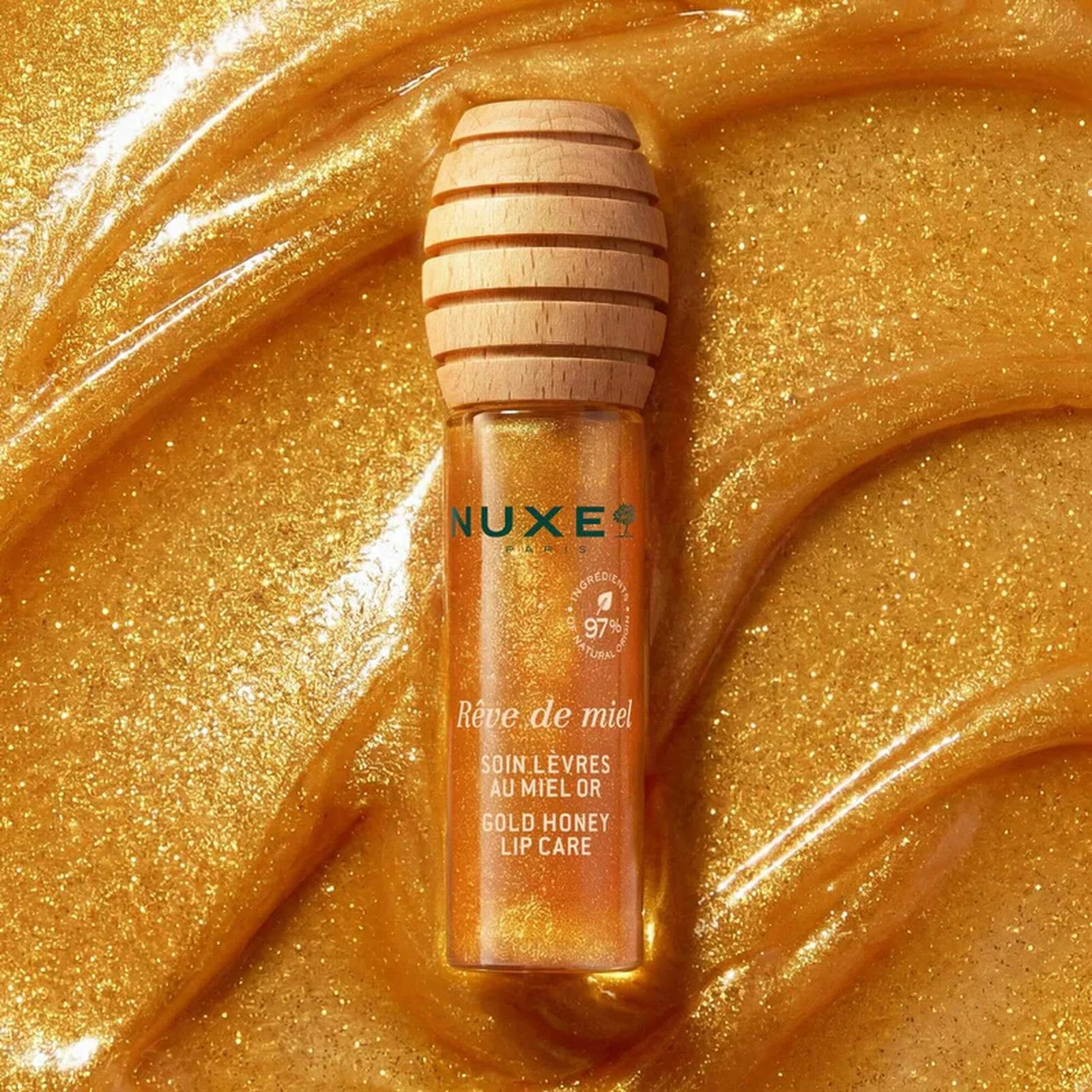 NUXE Rêve de Miel Gold Honey Lip Care with Lip Case & Charms 10ml