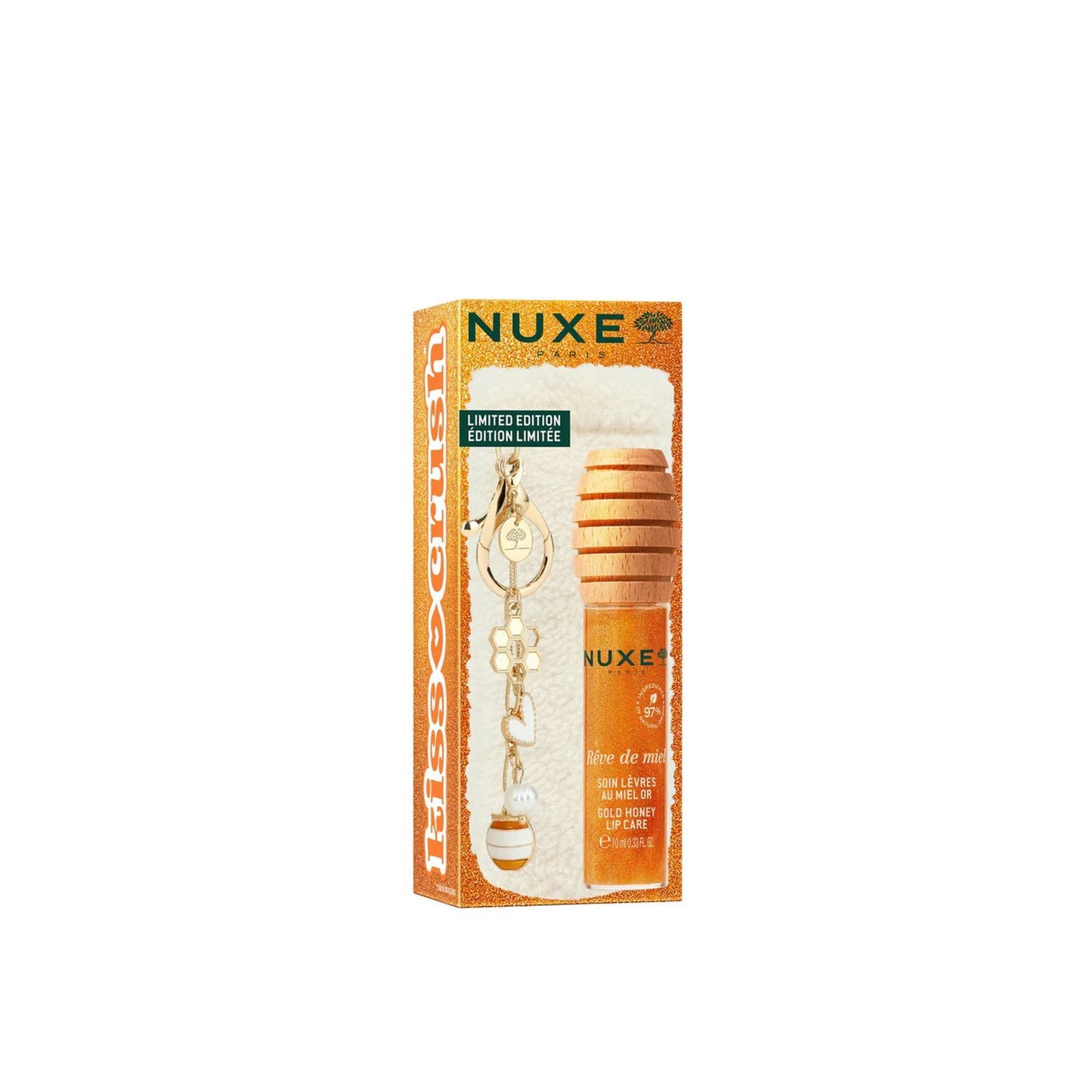 NUXE Rêve de Miel Gold Honey Lip Care with Lip Case & Charms 10ml