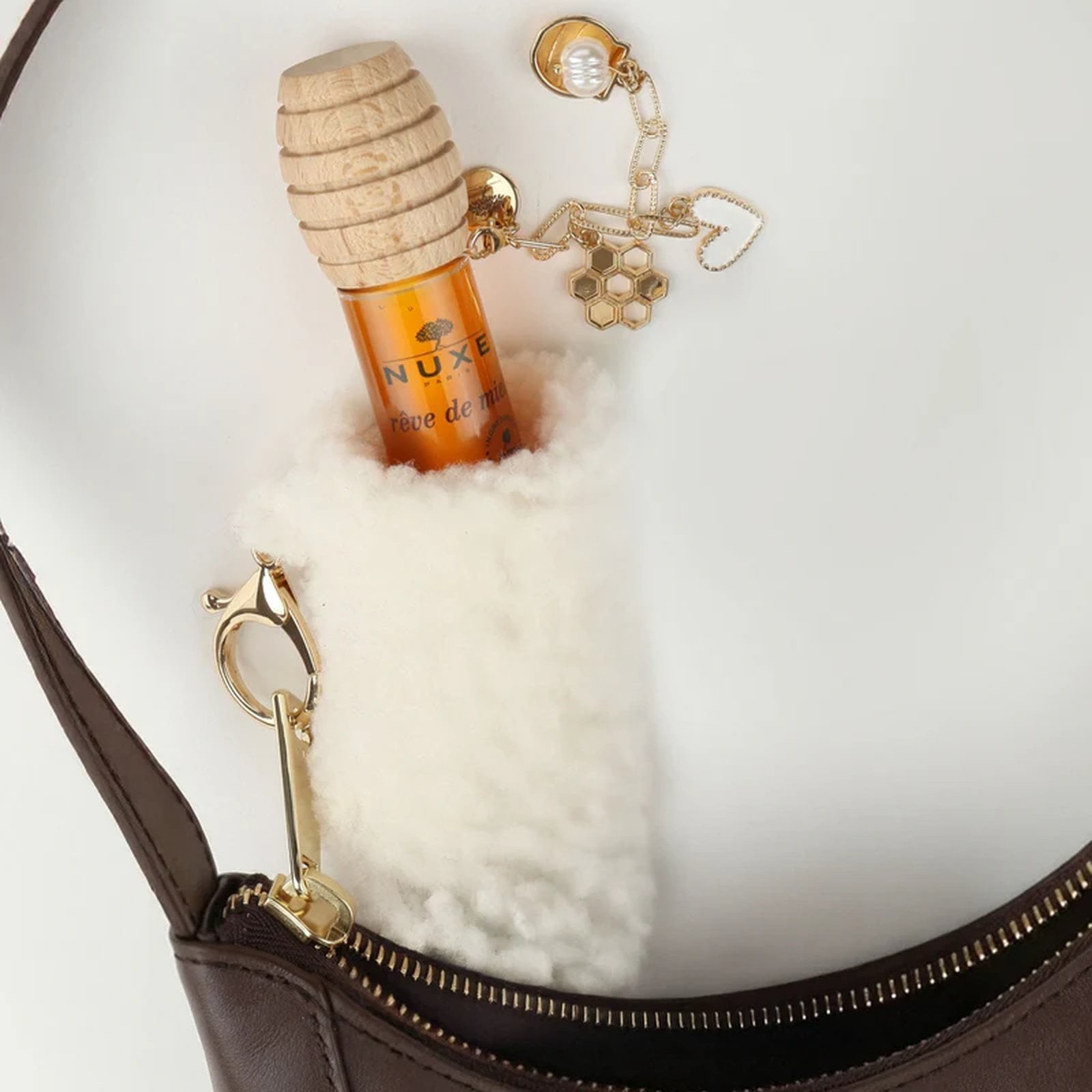 NUXE Rêve de Miel Honig-Lippenpflege mit Lippenpflegetube und Anhängern, 10 ml