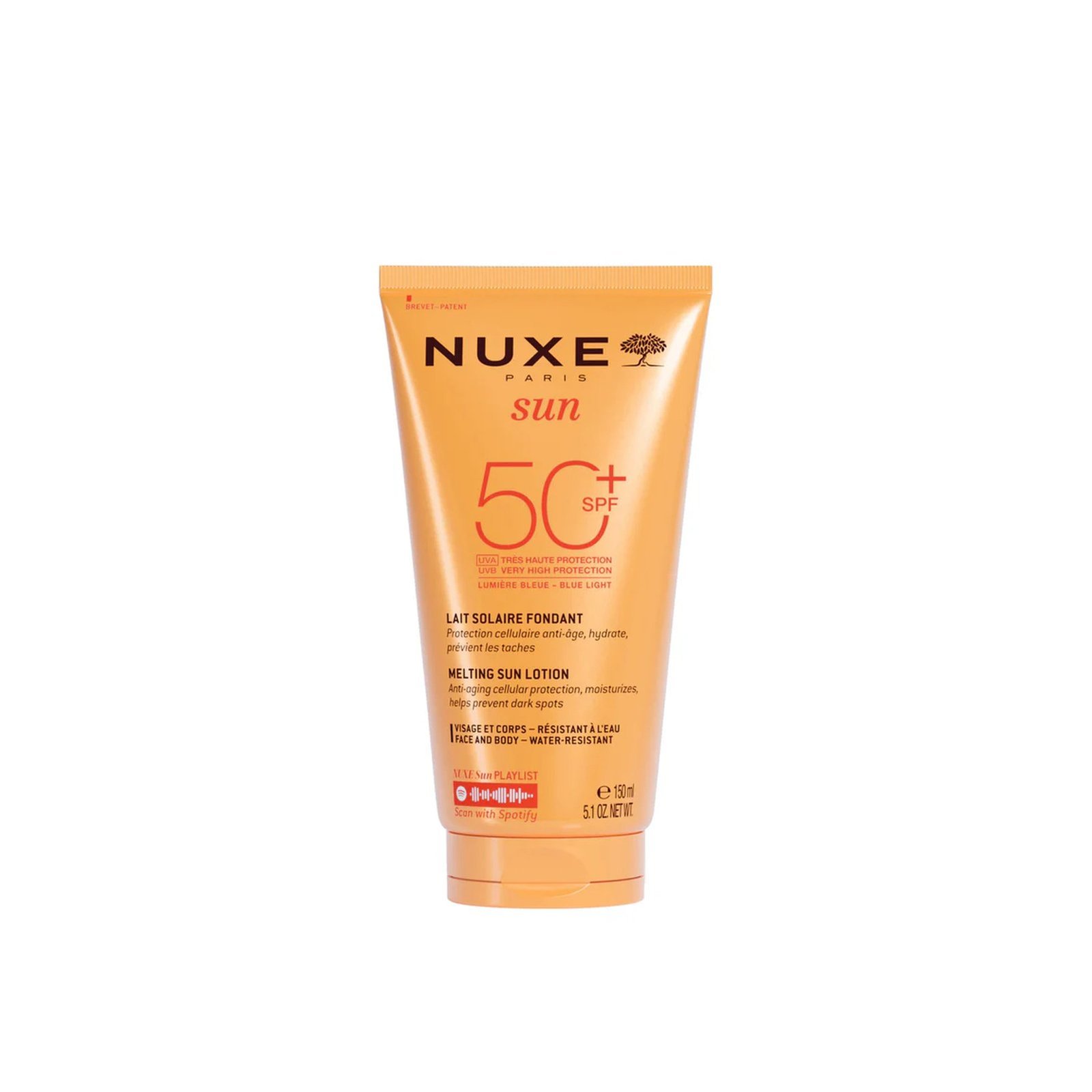 NUXE Sun لوشن ذائب للحماية من الشمس، حماية عالية جدًا SPF50+ 150ml