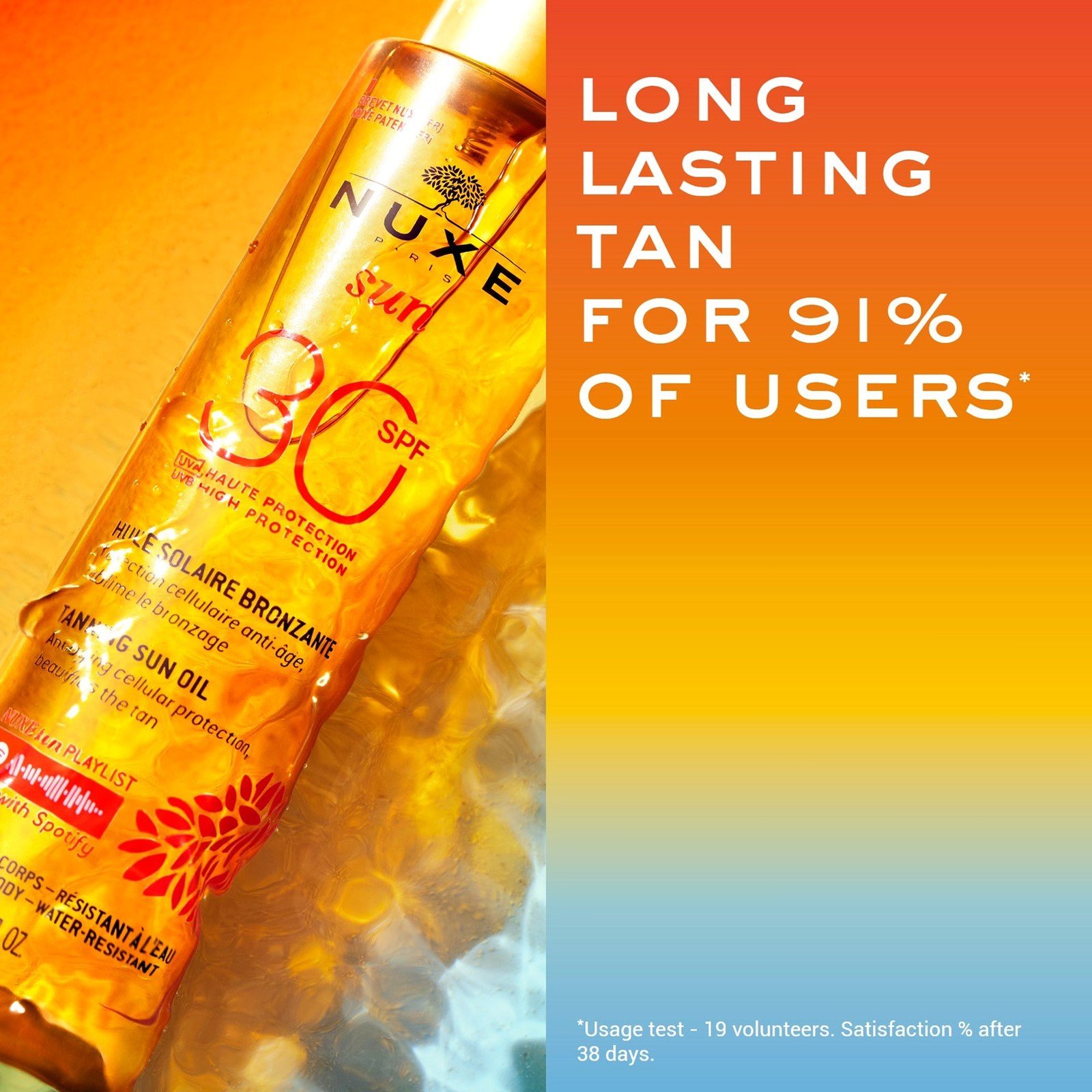 NUXE Sun Tanning Oil High Protection for Face and Body SPF30 Sunscreen 150ml