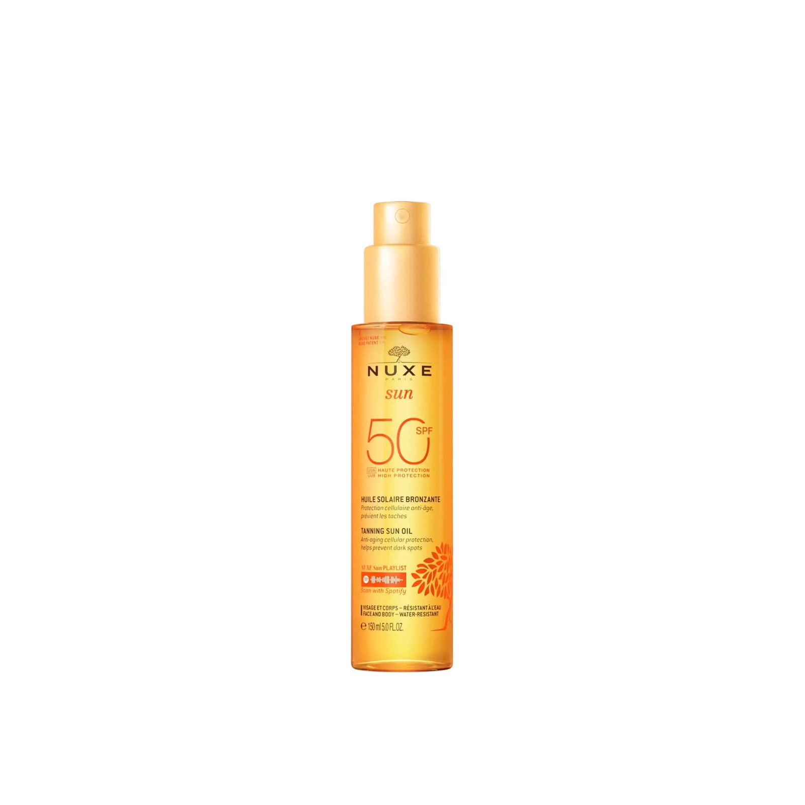 NUXE Sun Tanning Oil High Protection For Face and Body SPF50 150ml (5.07 fl oz)