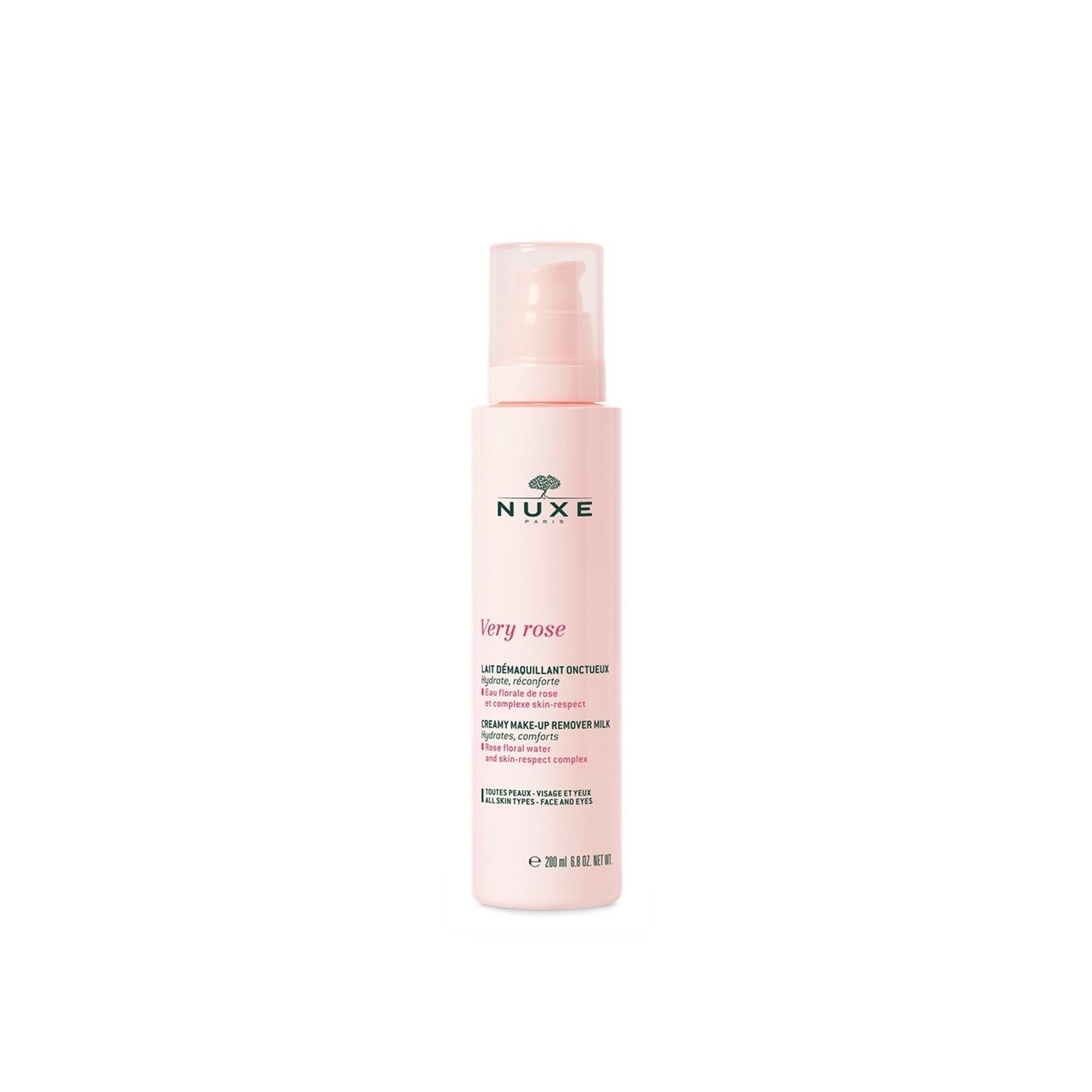 NUXE Very Rose Creamy Make-up Remover Milk 200ml (6.76fl oz)