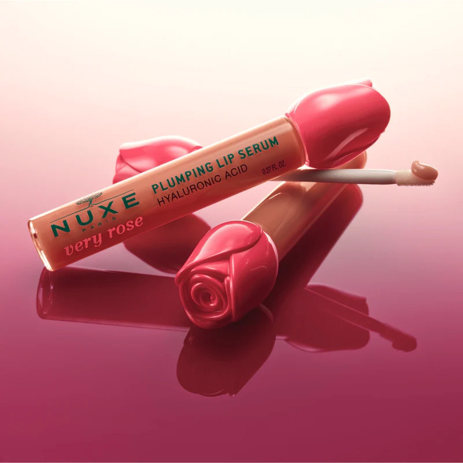 NUXE Very Rose Plumping Lip Serum with Lip Case & Charms 8ml