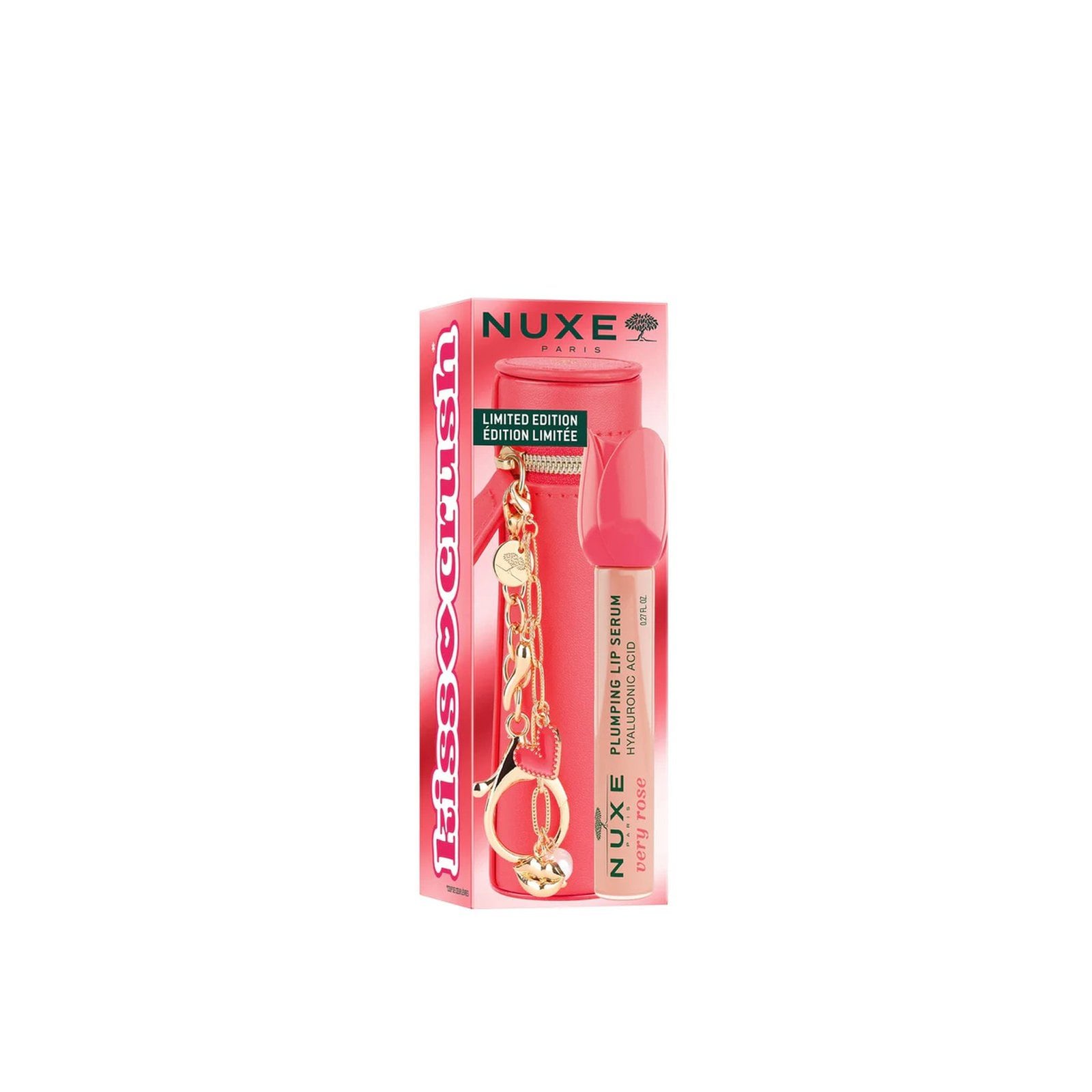 NUXE Very Rose Plumping Lip Serum with Lip Case & Charms 8ml