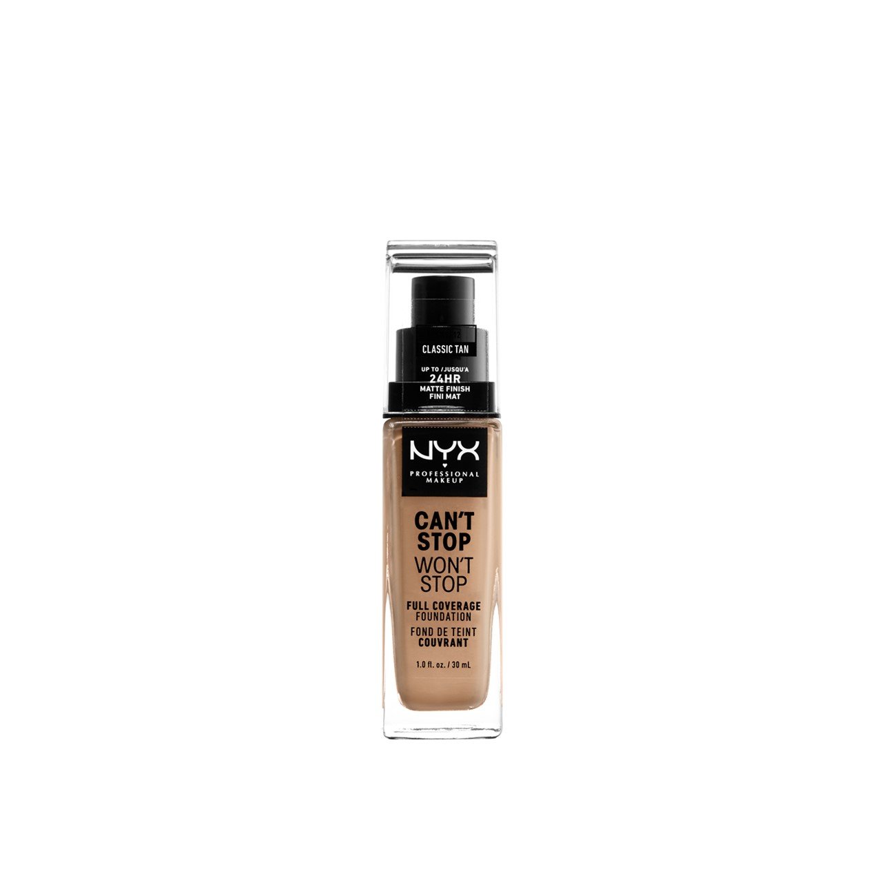 NYX Pro Makeup Can't Stop Won't Stop Foundation Classic Tan 30ml (1.01fl oz)