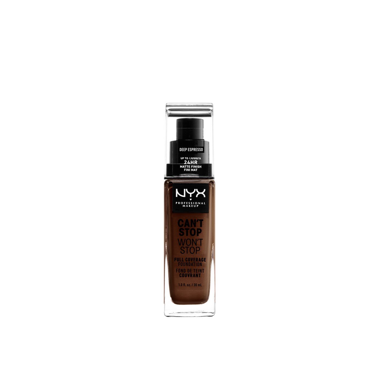 NYX Pro Makeup Can't Stop Won't Stop Foundation Deep Espresso 30ml