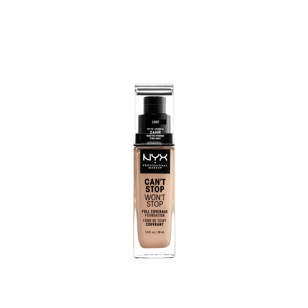 NYX Pro Makeup Can't Stop Won't Stop Foundation Light 30ml