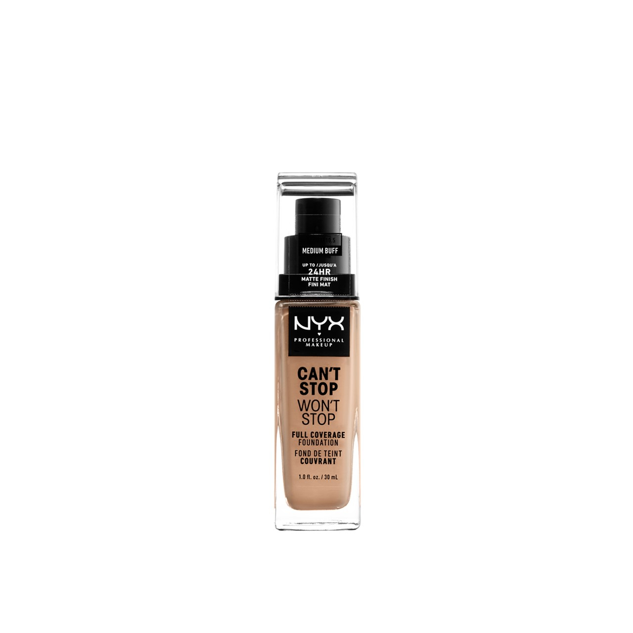 NYX Pro Makeup Can't Stop Won't Stop Foundation Medium Buff 30ml (1.01fl oz)