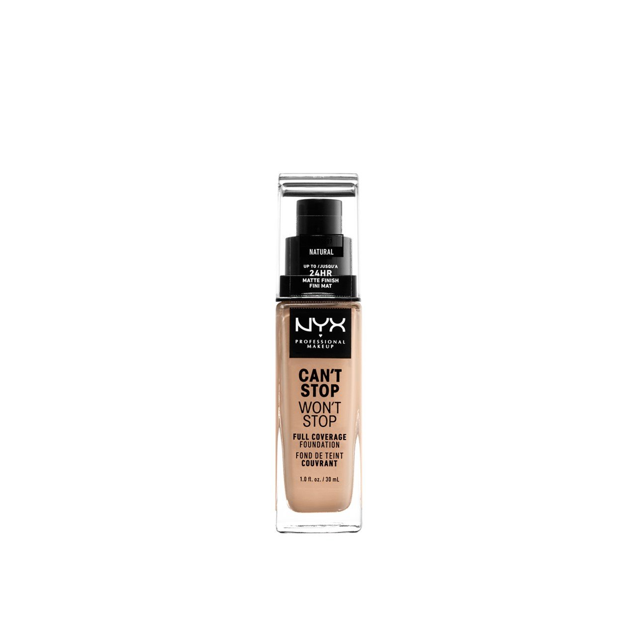 NYX Pro Makeup Can't Stop Won't Stop Foundation Natural 30ml (1.01fl oz)