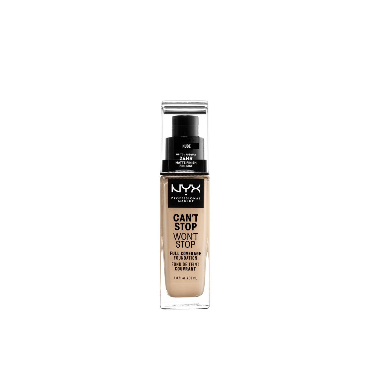 NYX Pro Makeup Can't Stop Won't Stop Foundation Nude 30ml