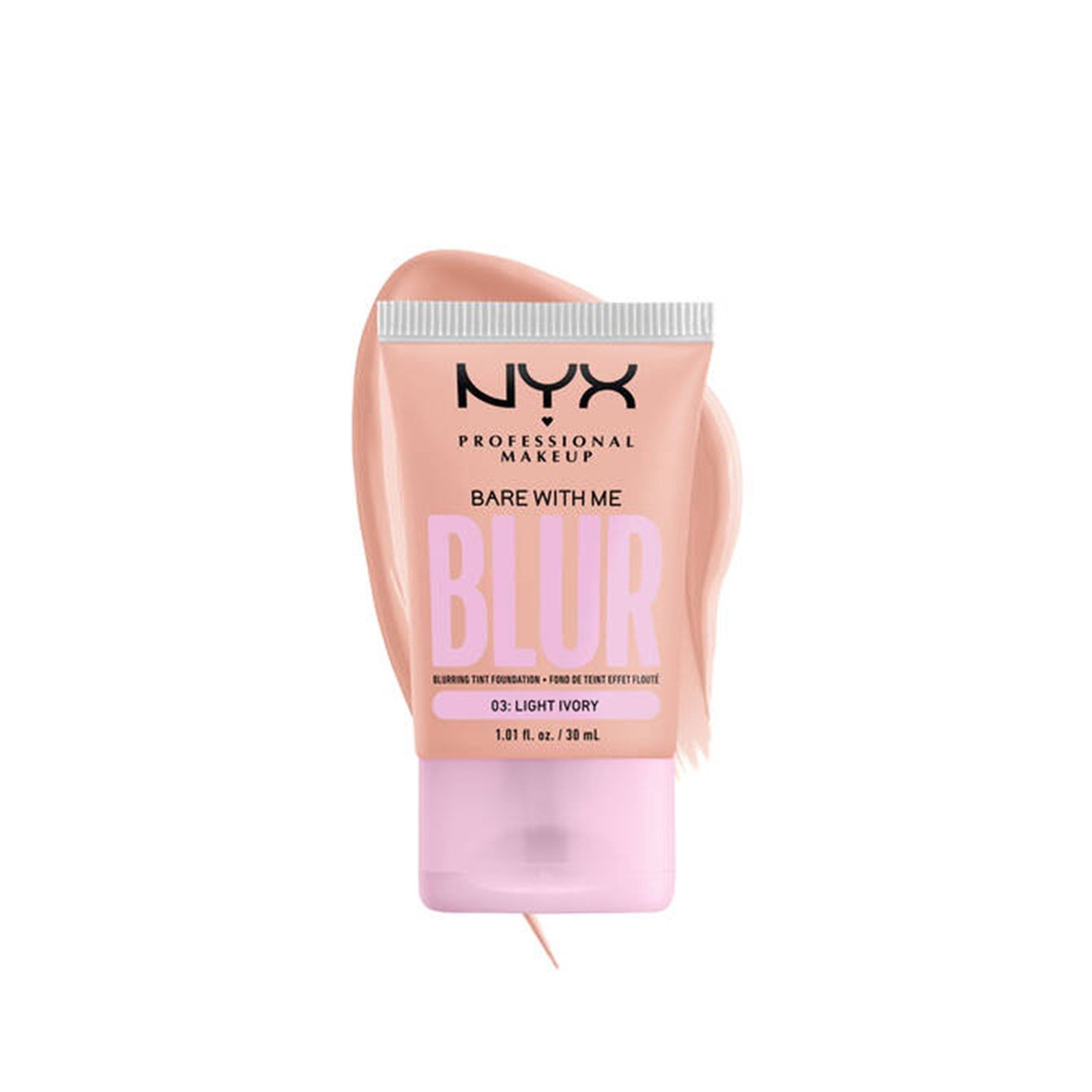 NYX Pro Makeup Bare With Me Blur Tint Foundation 03 Light Ivory 30ml (1.01floz)