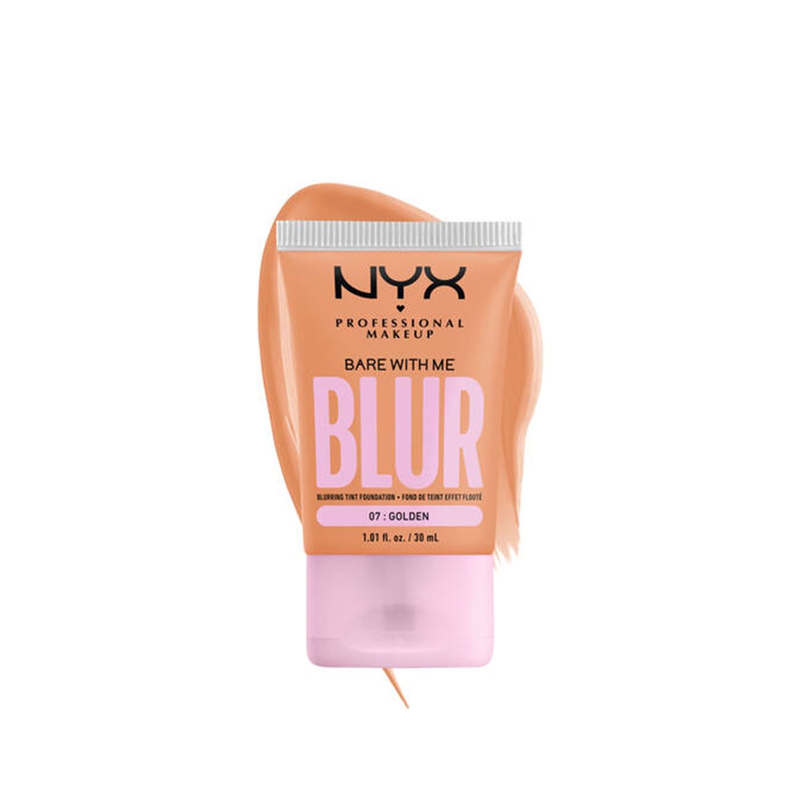 NYX Pro Makeup Bare With Me Blur Tint Foundation 07 Golden 30ml (1.01 fl oz)