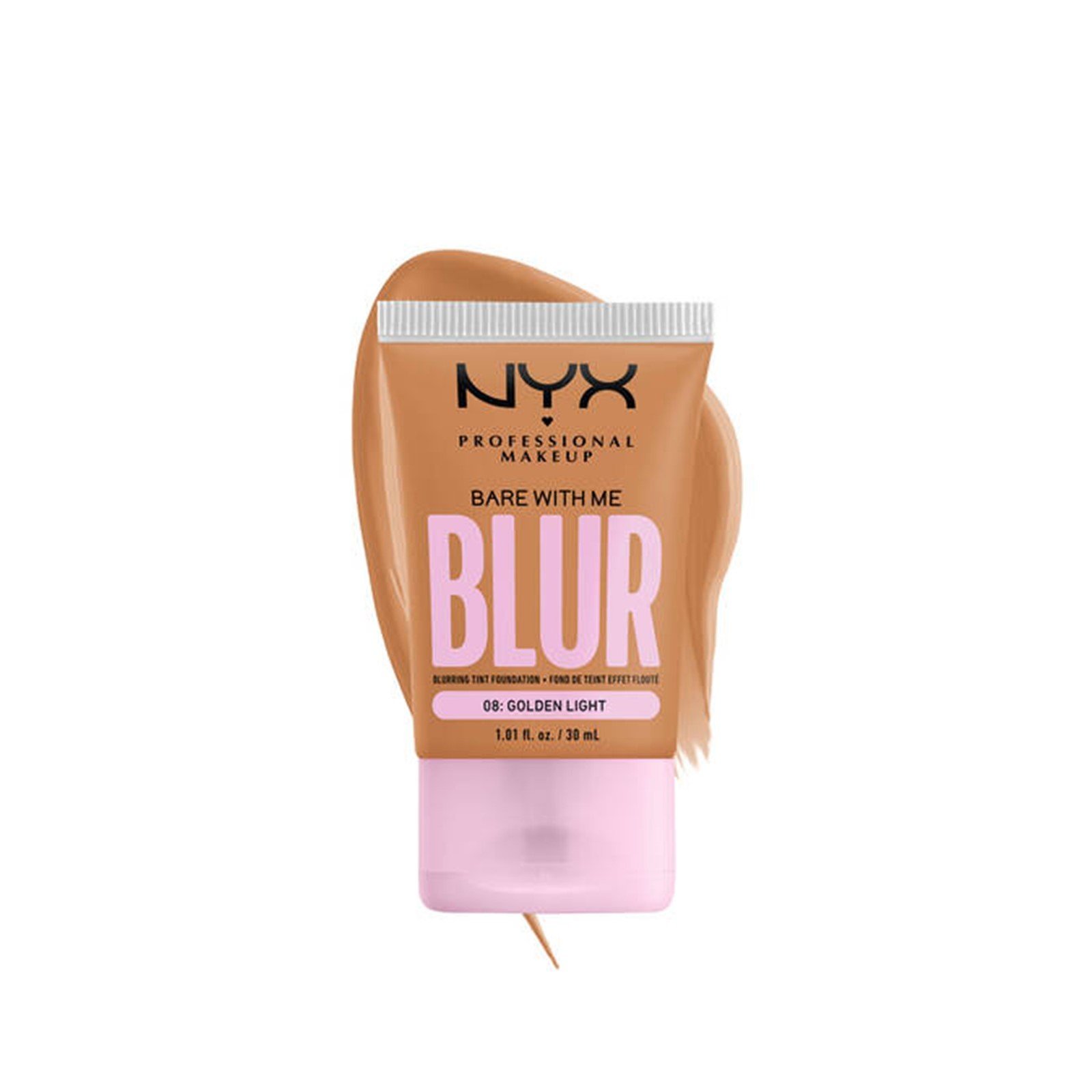 NYX Pro Makeup Bare With Me Blur Tint Foundation 08 Golden Light 30ml (1.01floz)