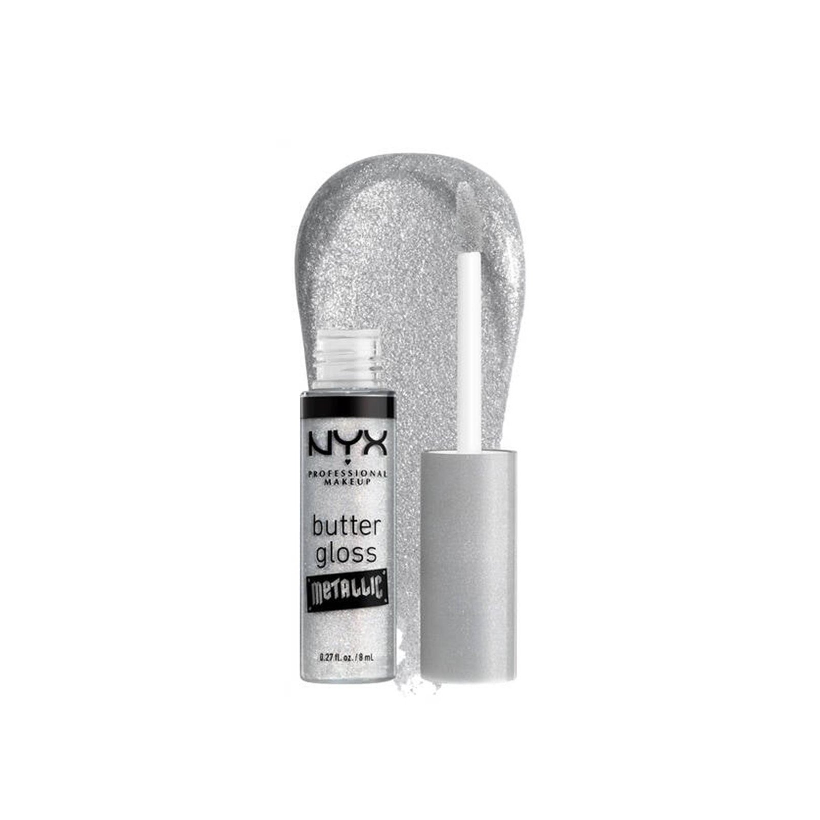 NYX Pro Makeup Butter Gloss Metallic 10 Ice 8ml (0.27floz)