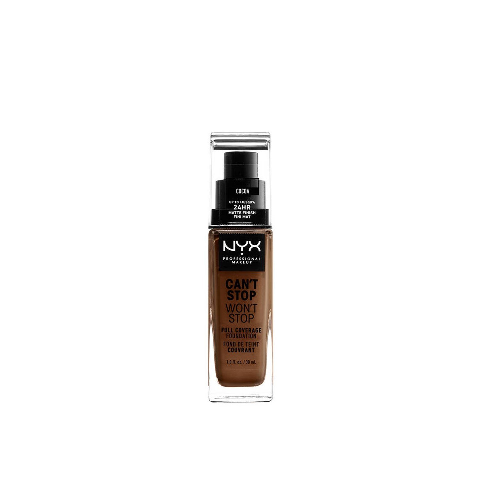 NYX Pro Makeup Can't Stop Won't Stop Foundation Cocoa 30ml (1.0floz)