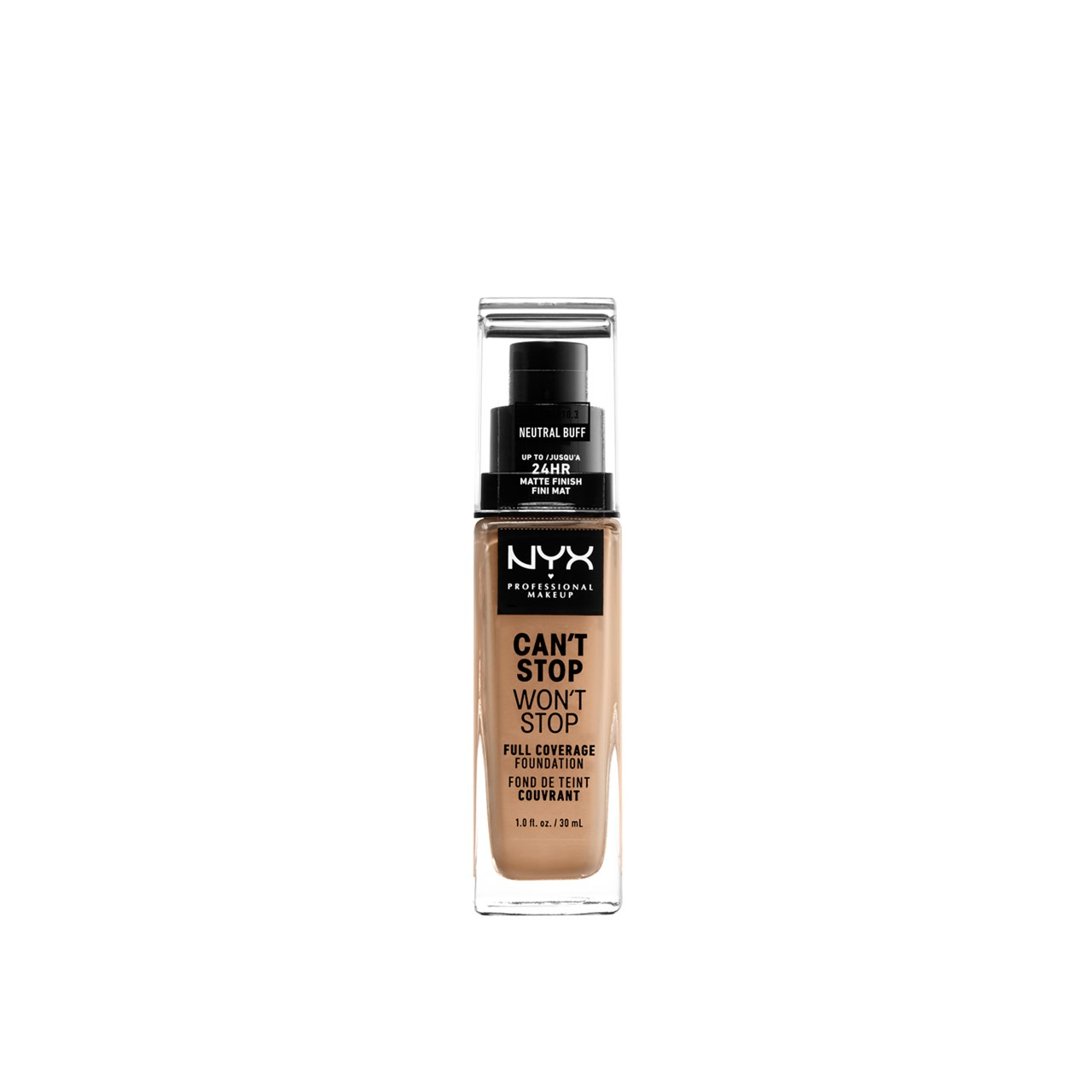 NYX Pro Makeup Can't Stop Won't Stop Foundation Neutral Buff 30ml (1.01fl oz)