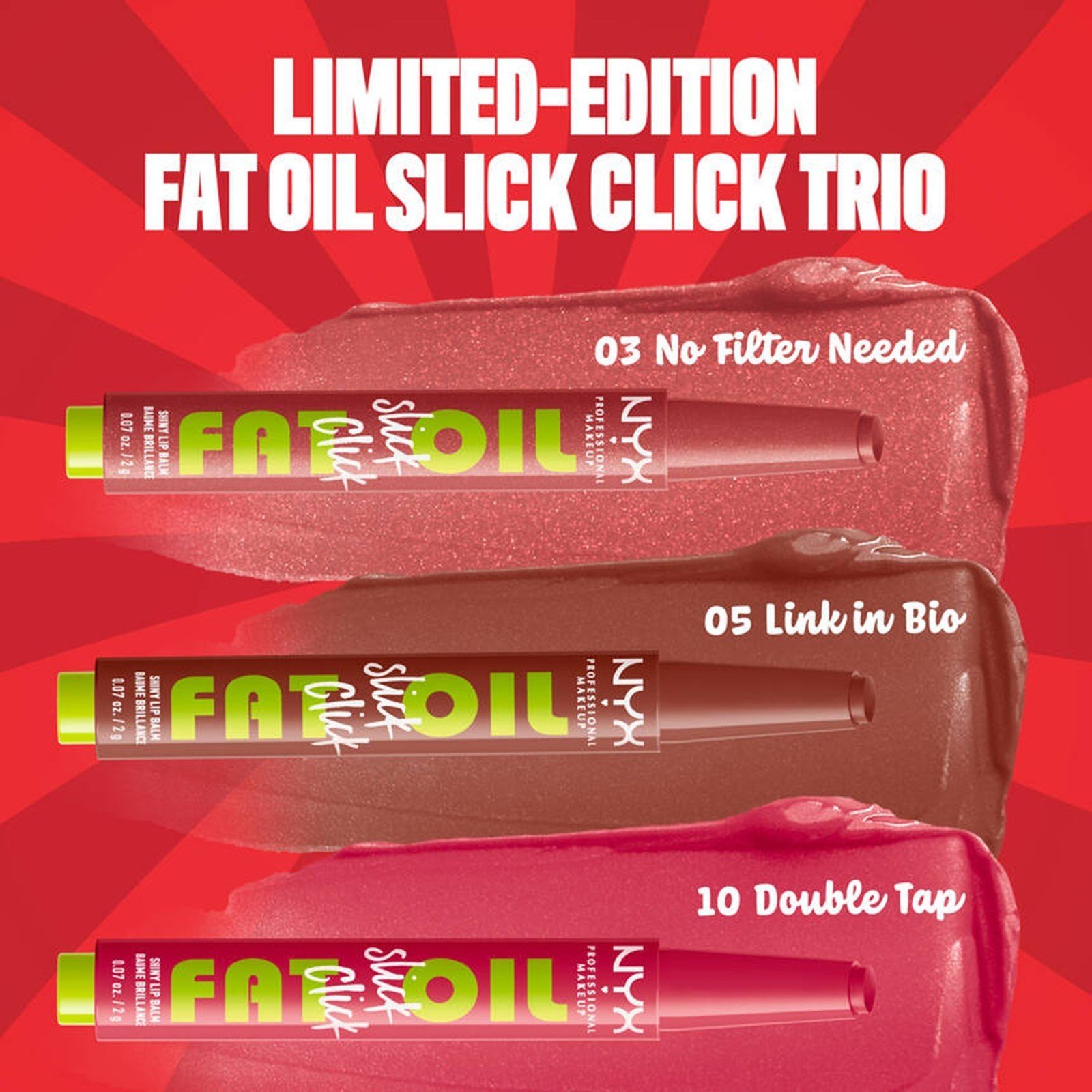 NYX Pro Makeup Fat Oil Slick Click Trio