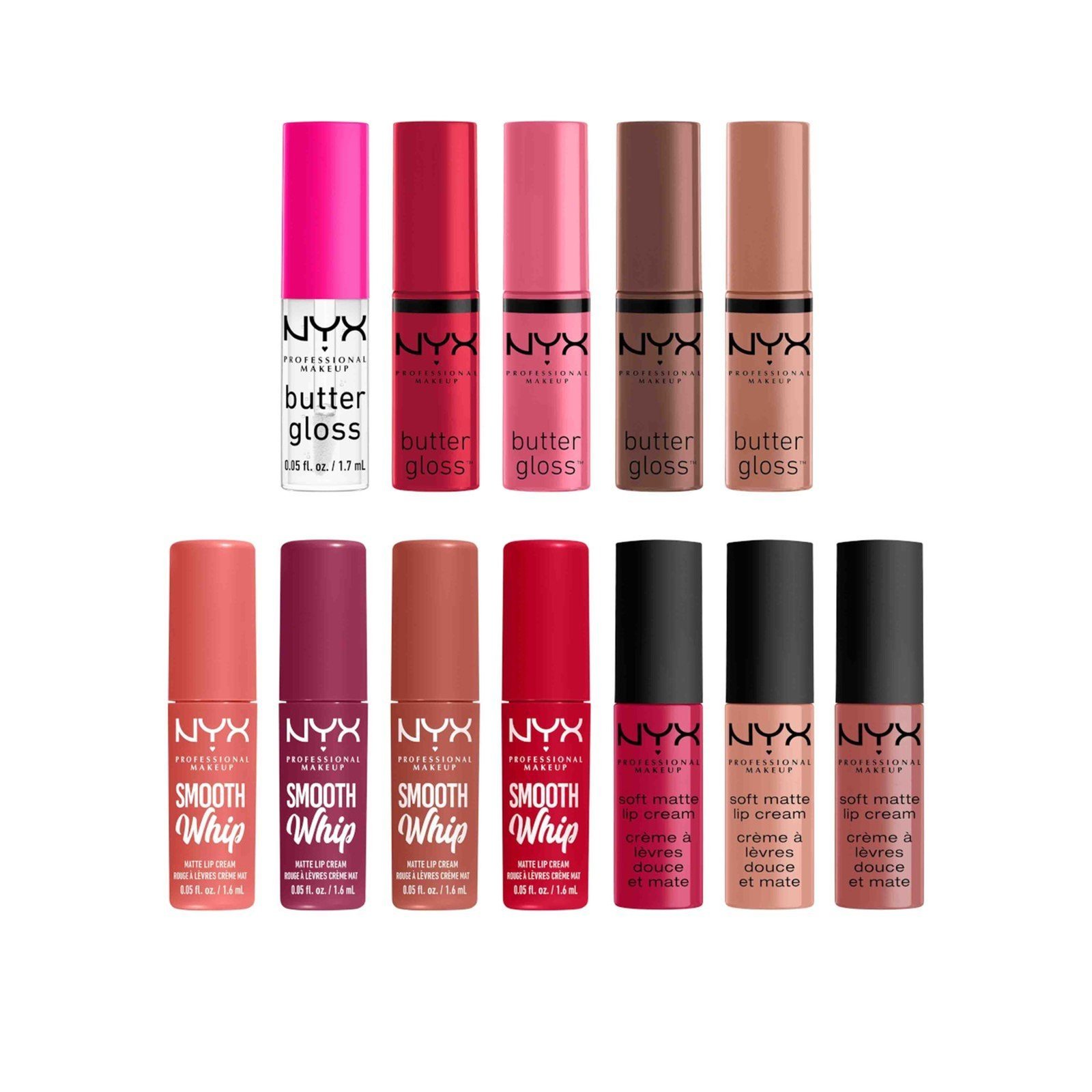 NYX Pro Makeup Home Alone 12 Piece Mini Lip Kit