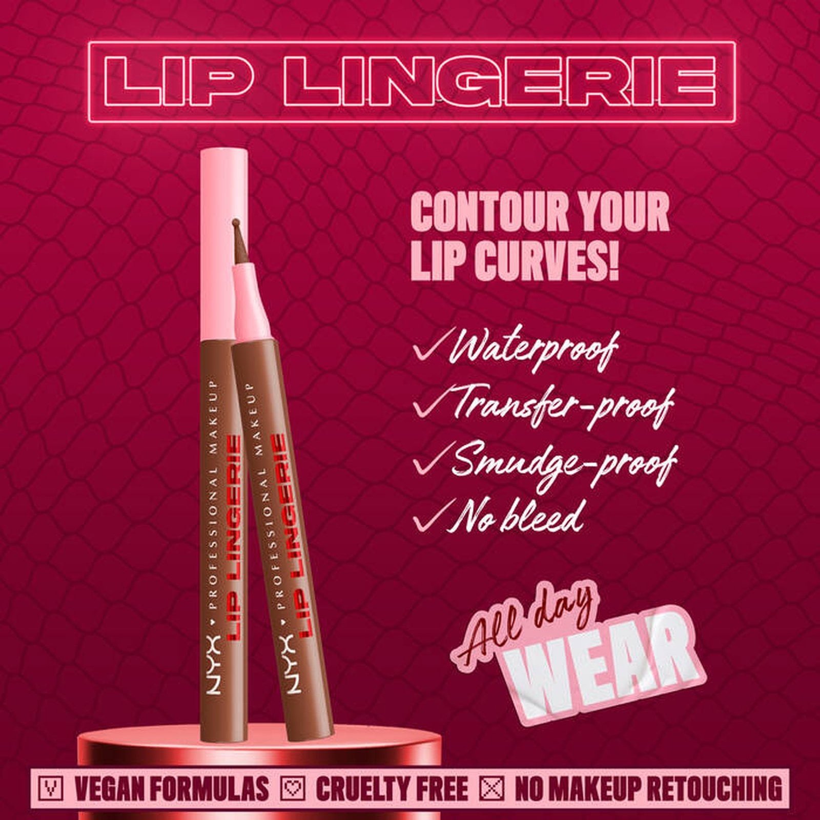 NYX Pro Makeup Lip Lingerie Lip Liner Stain 06 Up to No Good 1ml