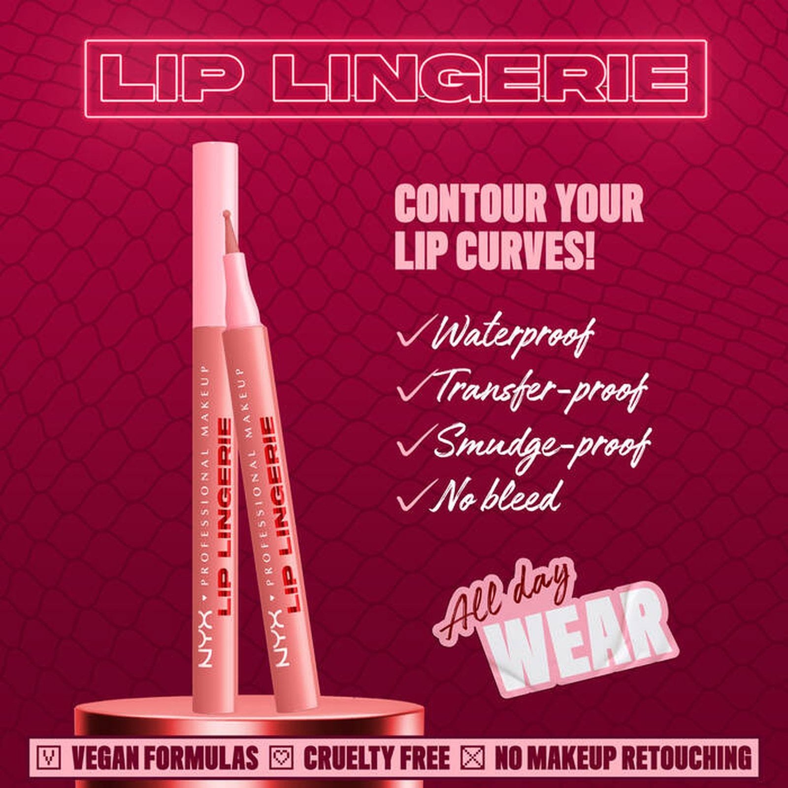 NYX Pro Makeup Lip Lingerie Lip Liner Stain 07 Cuff Me 1ml