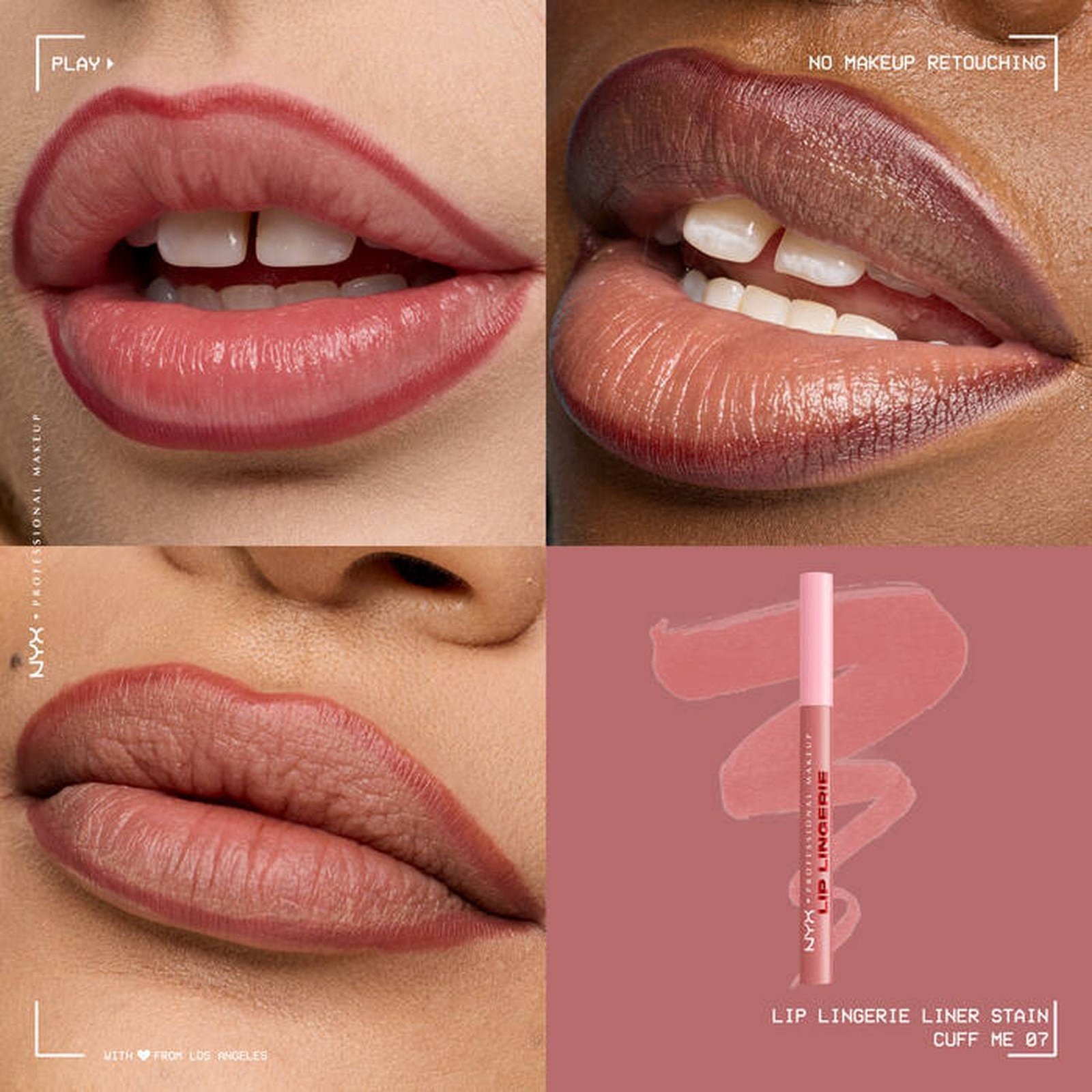 NYX Pro Makeup Lip Lingerie Lip Liner Stain 07 Cuff Me 1ml