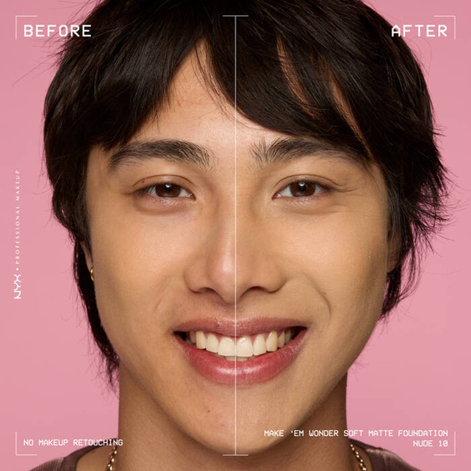 NYX Pro Makeup Make'em Wonder Soft Matte Buildable Foundation 10 Nude 30ml