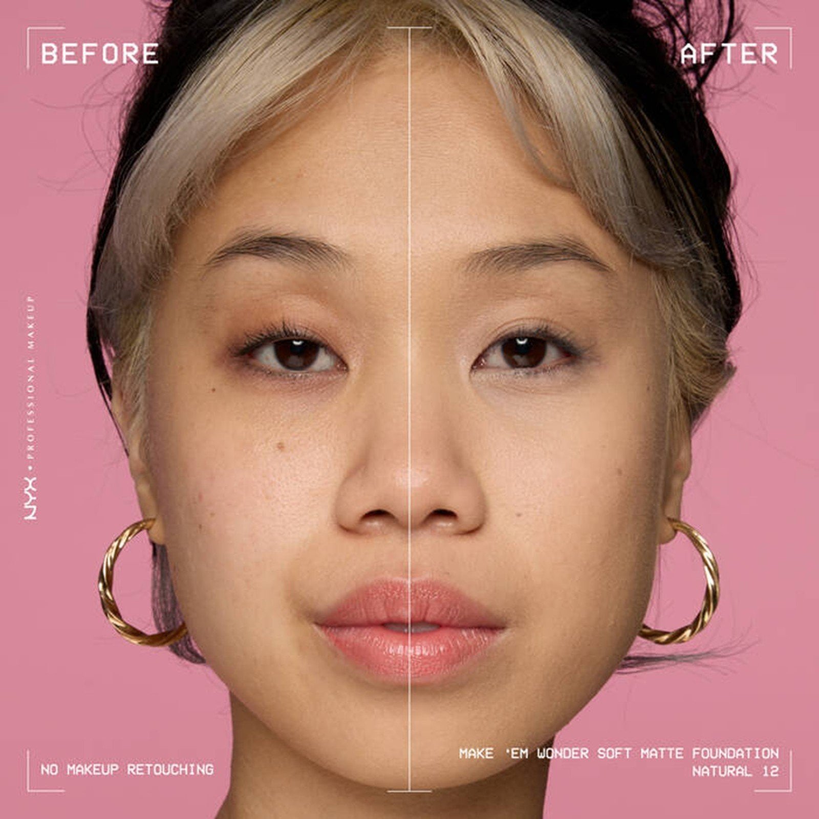 NYX Pro Makeup Make'em Wonder Soft Matte Buildable Foundation 12 Natural 30ml