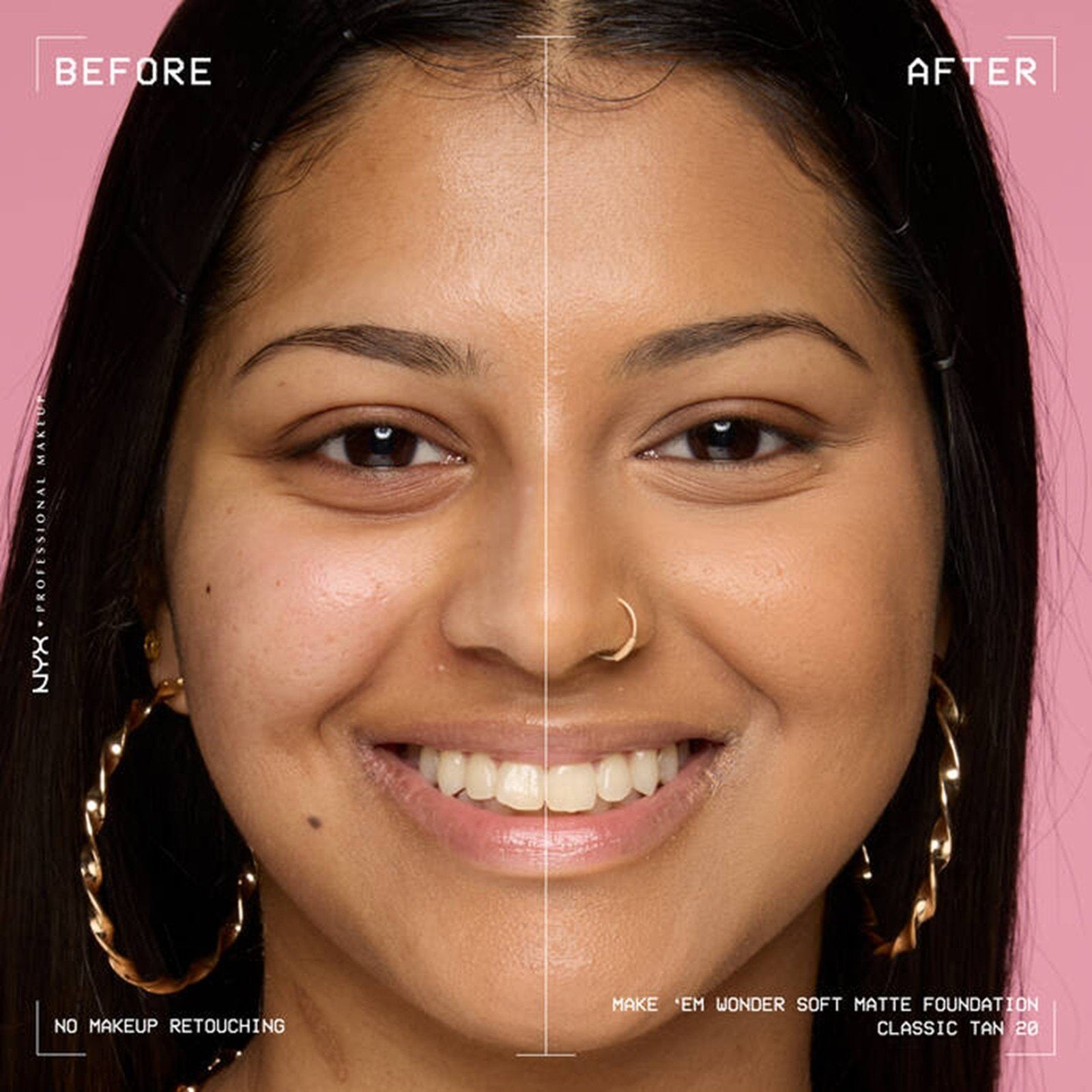 NYX Pro Makeup Make'em Wonder Soft Matte Buildable Foundation 20 Classic Tan 30ml